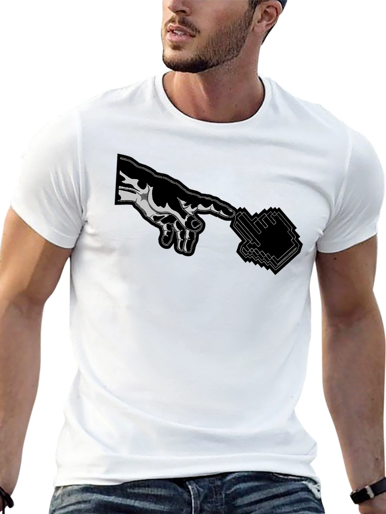 Creation of Adam Parody T-Shirt