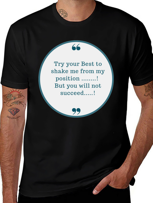 Motivational T-Shirt: Try Your Best