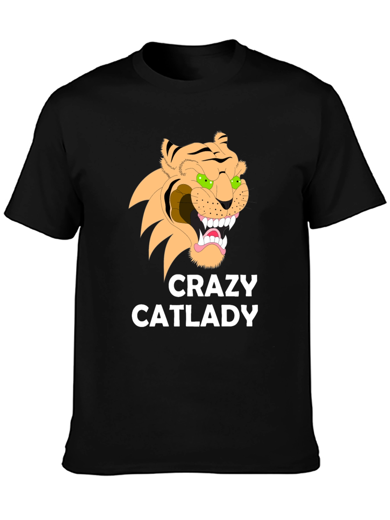Crazy Cat Lady Graphic Tee - Unisex Black T-Shirt