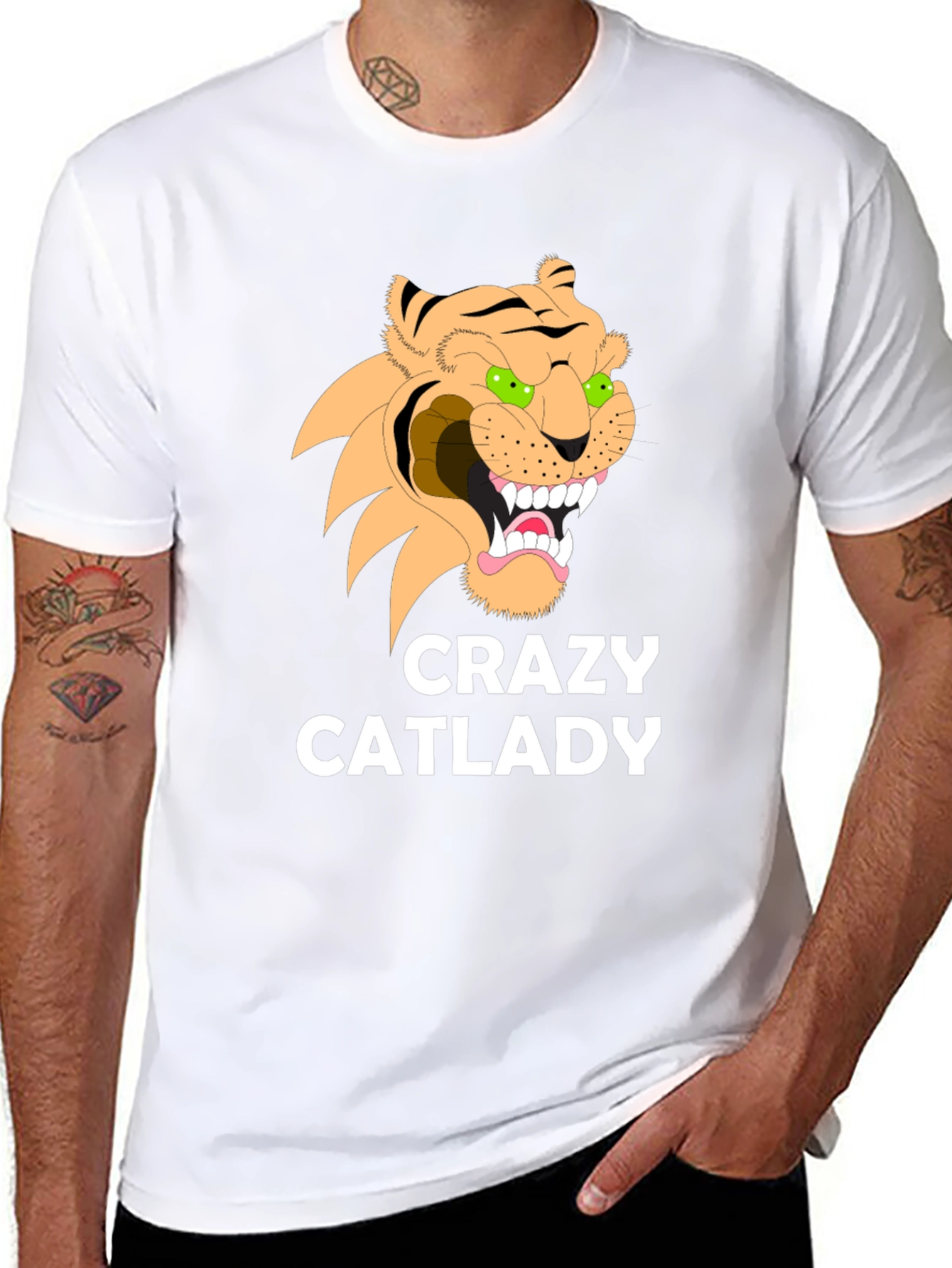 Crazy Cat Lady Graphic Tee - Unisex Black T-Shirt