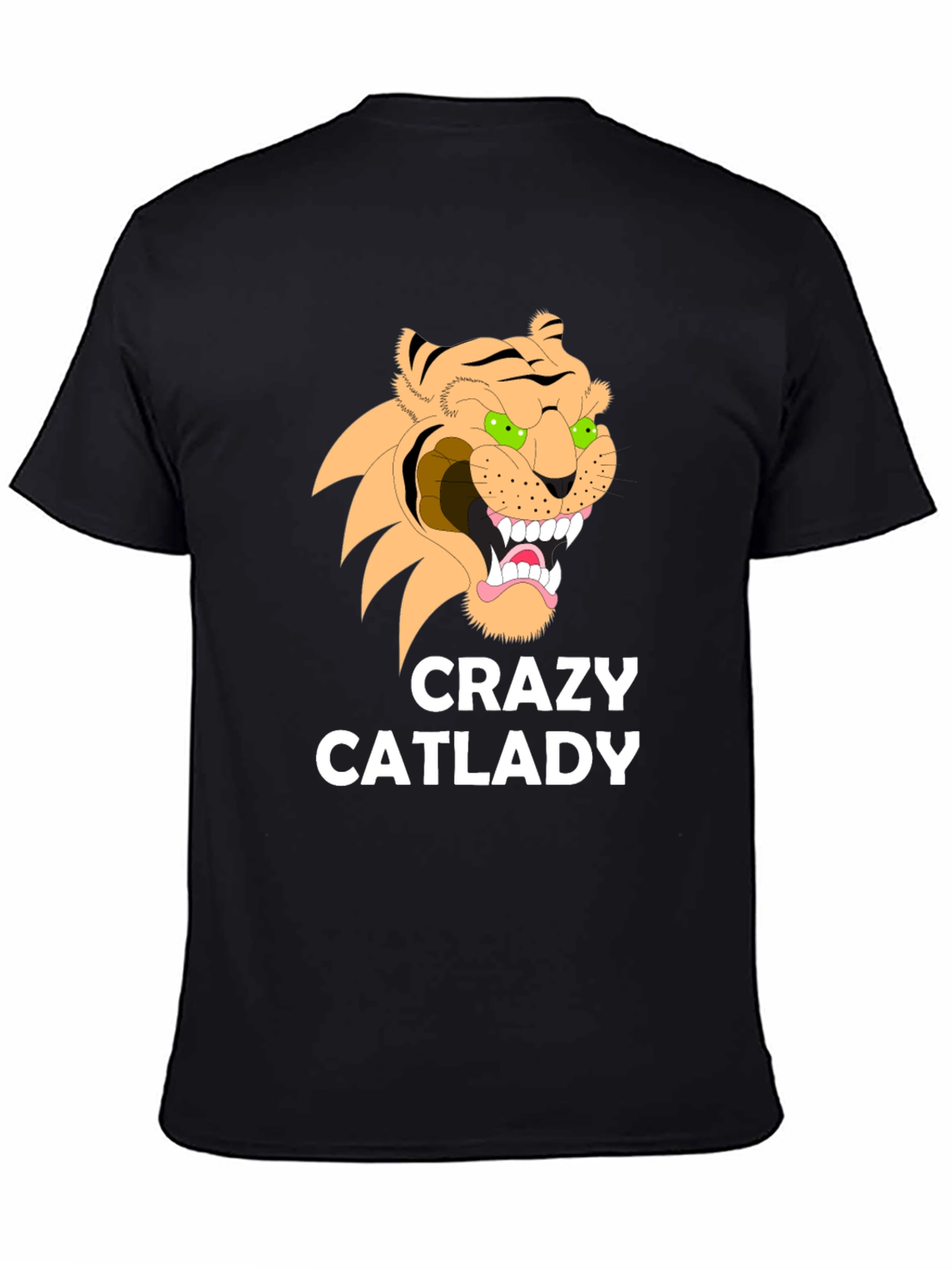 Crazy Cat Lady Graphic Tee - Unisex Black T-Shirt