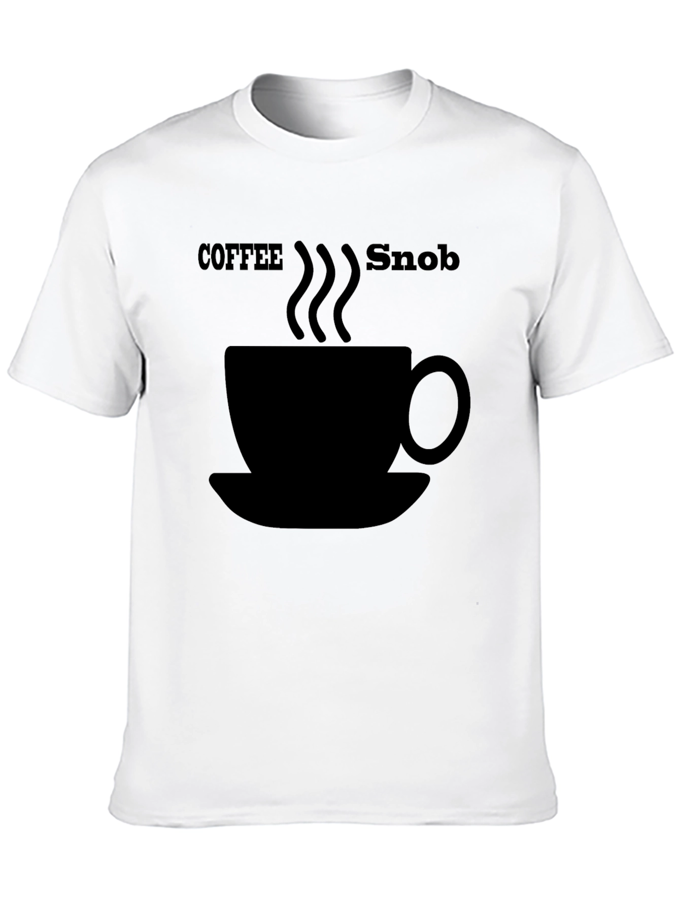 Coffee Snob Graphic T-Shirt - Black
