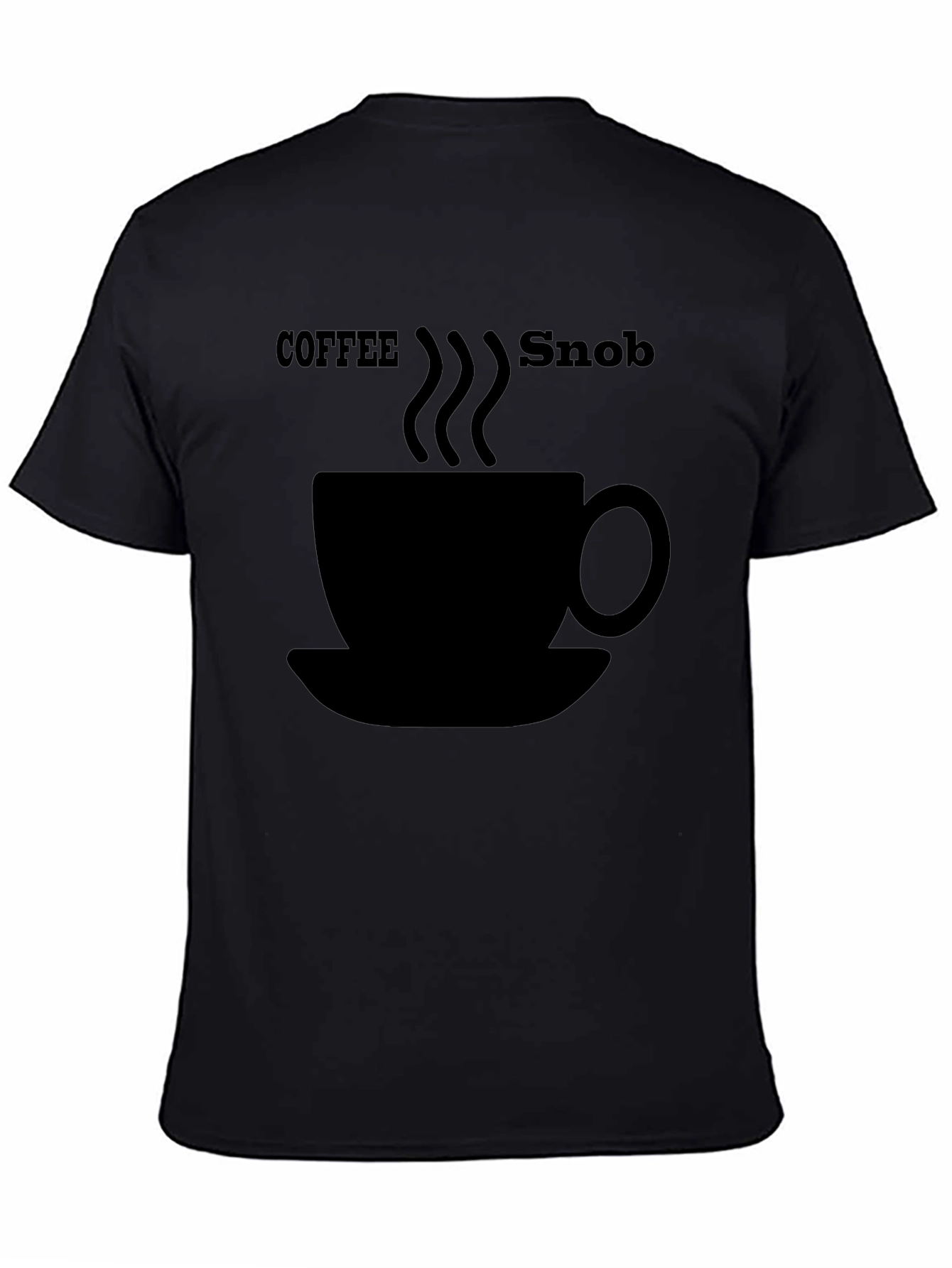 Coffee Snob Graphic T-Shirt - Black