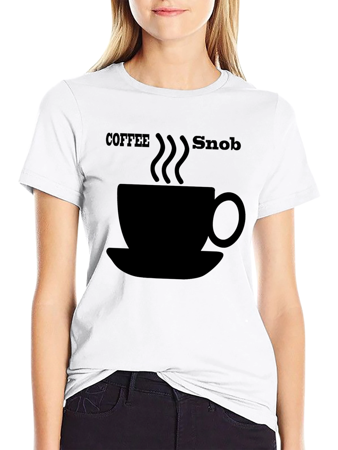 Coffee Snob Graphic T-Shirt - Black