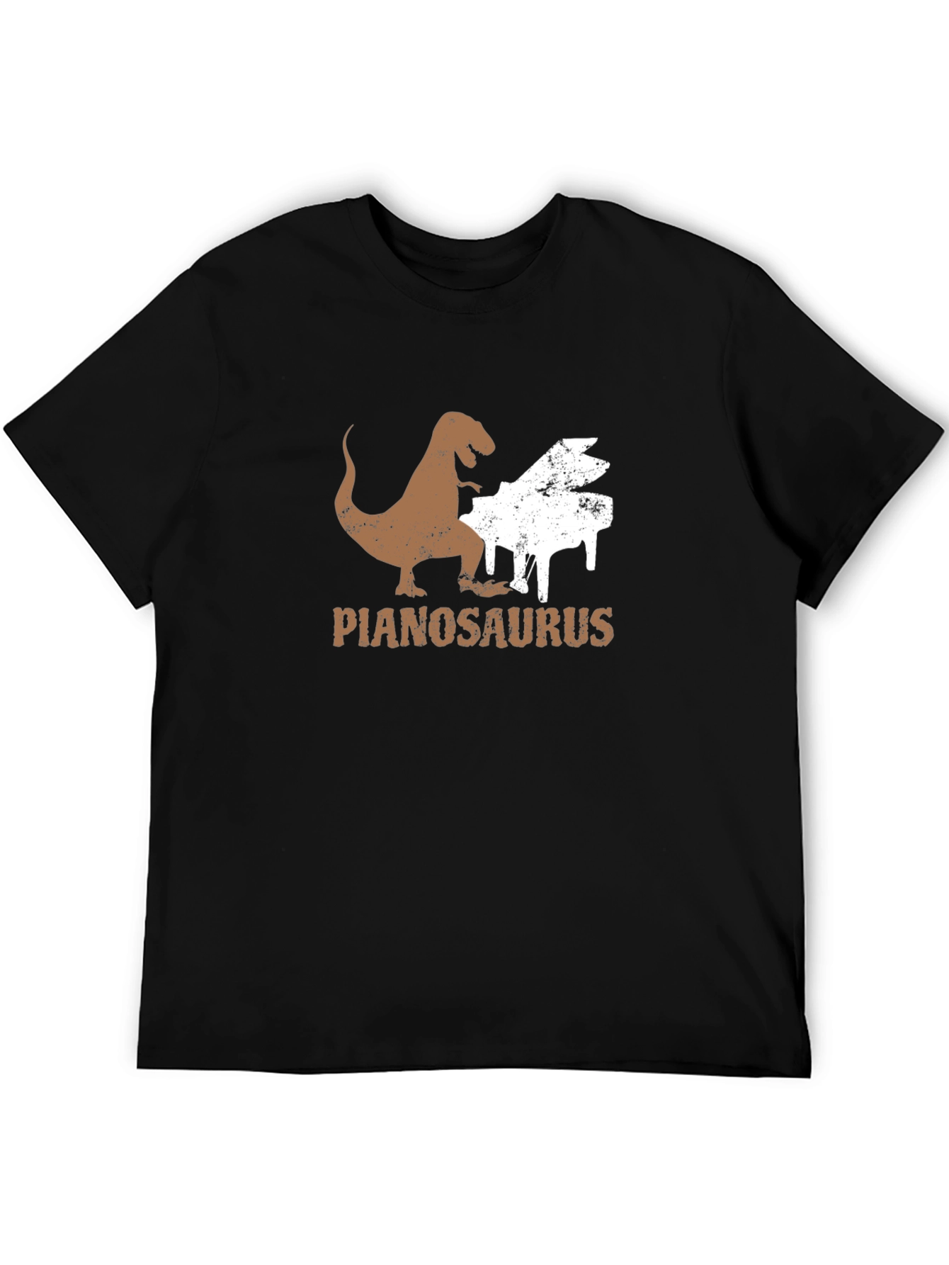 Pianosaurus T-Shirt - Dinosaur Playing Piano