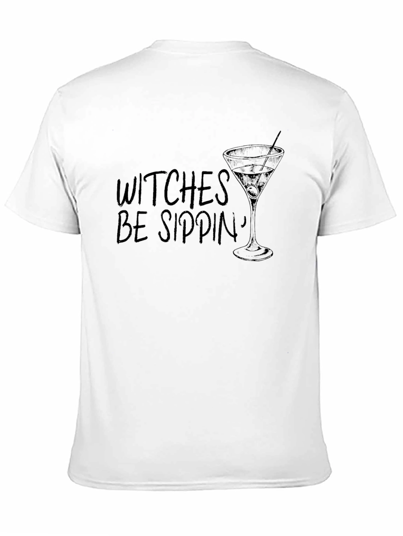 Witches Be Sippin Black Graphic Tee