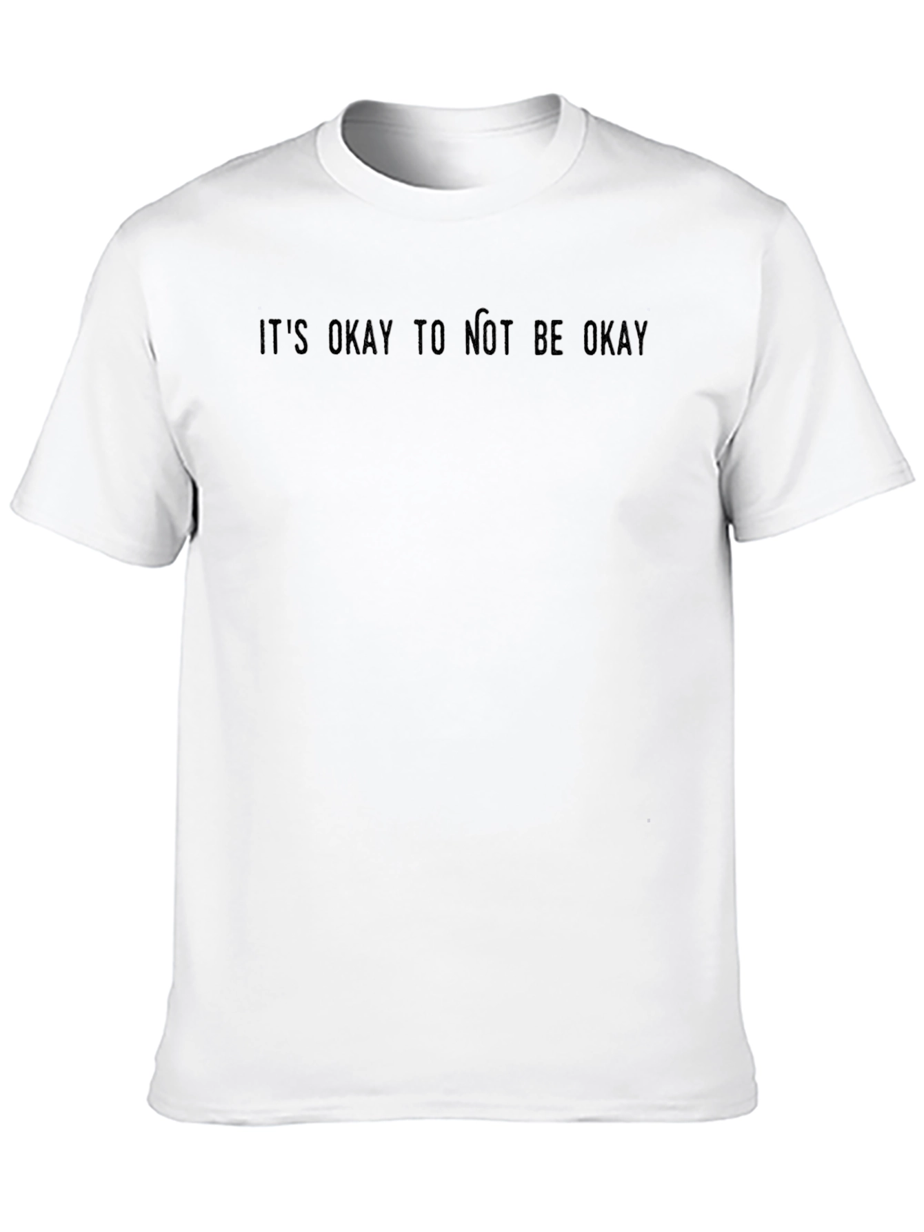 Its Okay to Not Be Okay Black Graphic Tee