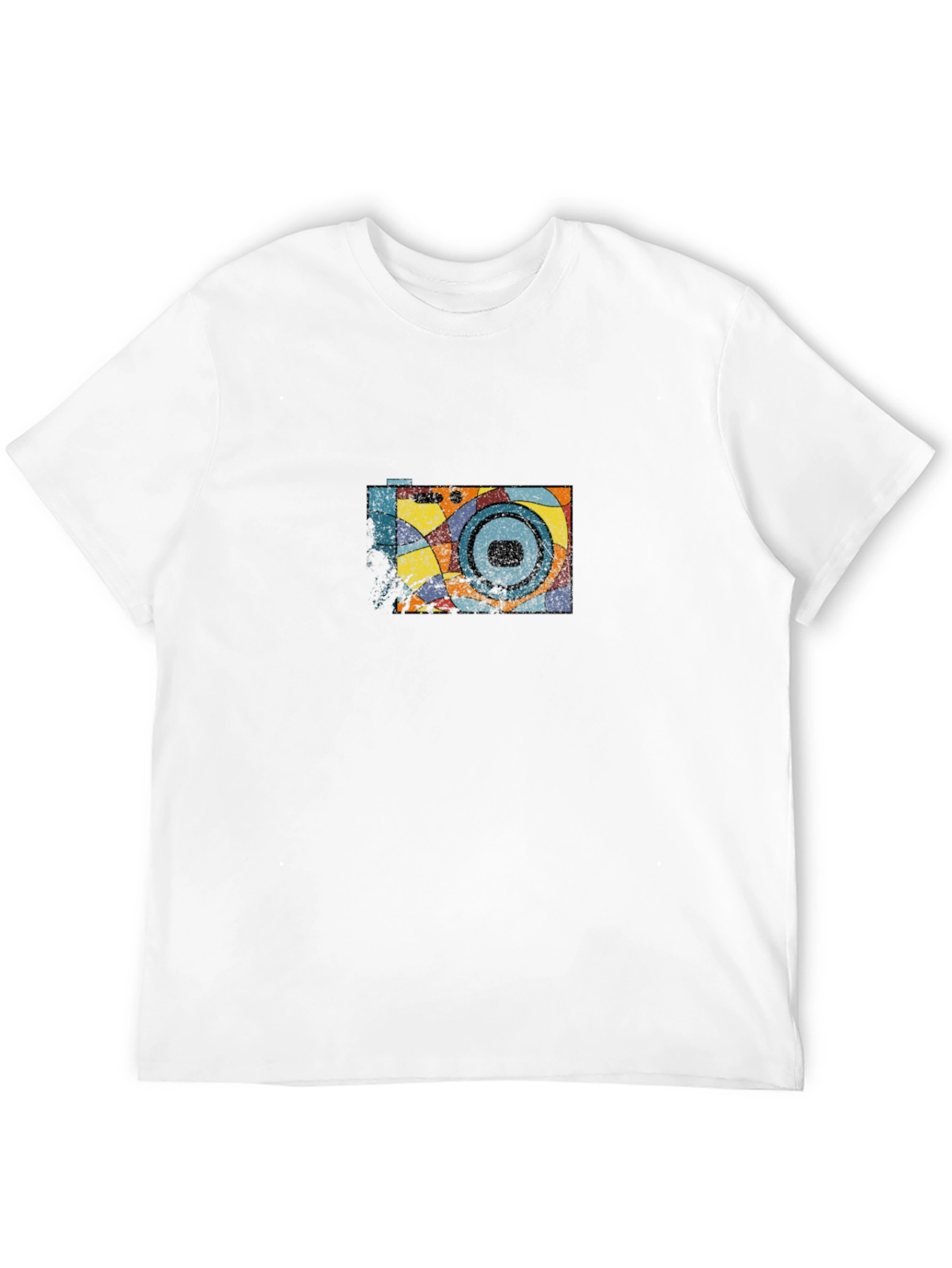 Retro Camera Graphic Black T-Shirt