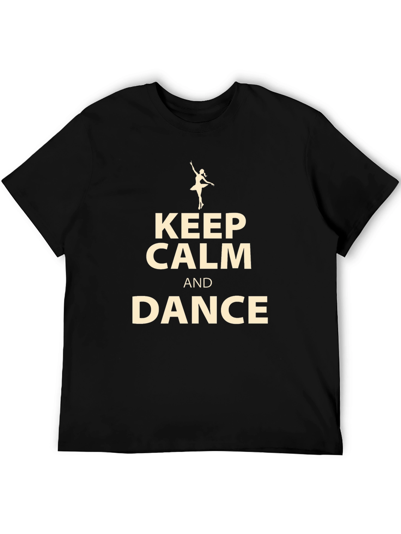 Keep Calm and Dance Black T-Shirt