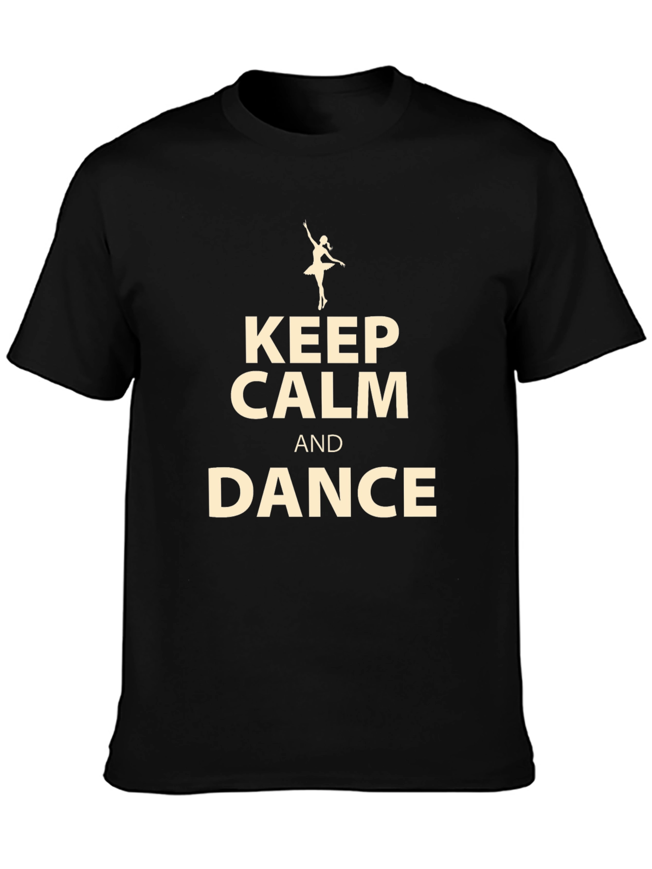Keep Calm and Dance Black T-Shirt