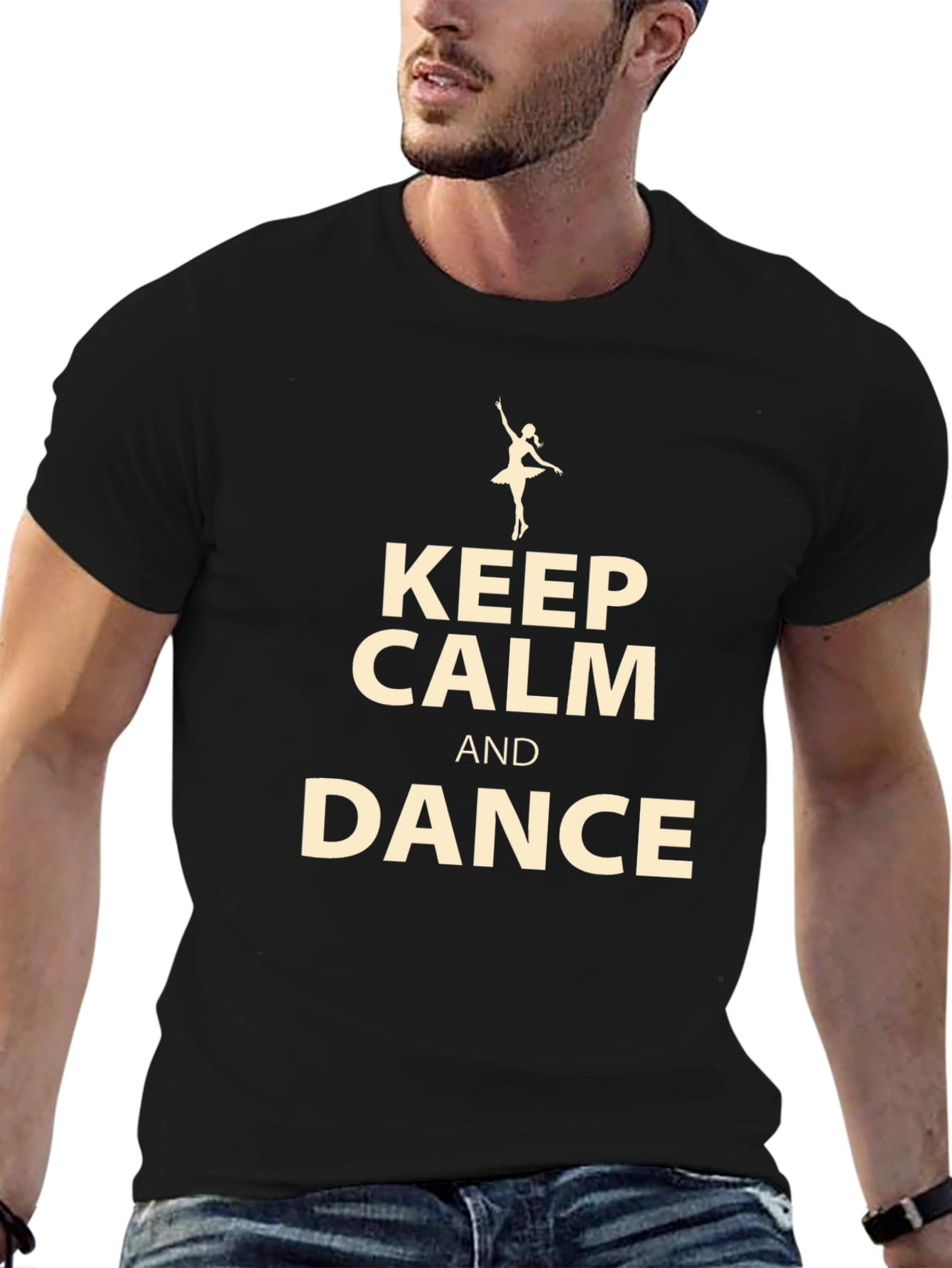 Keep Calm and Dance Black T-Shirt
