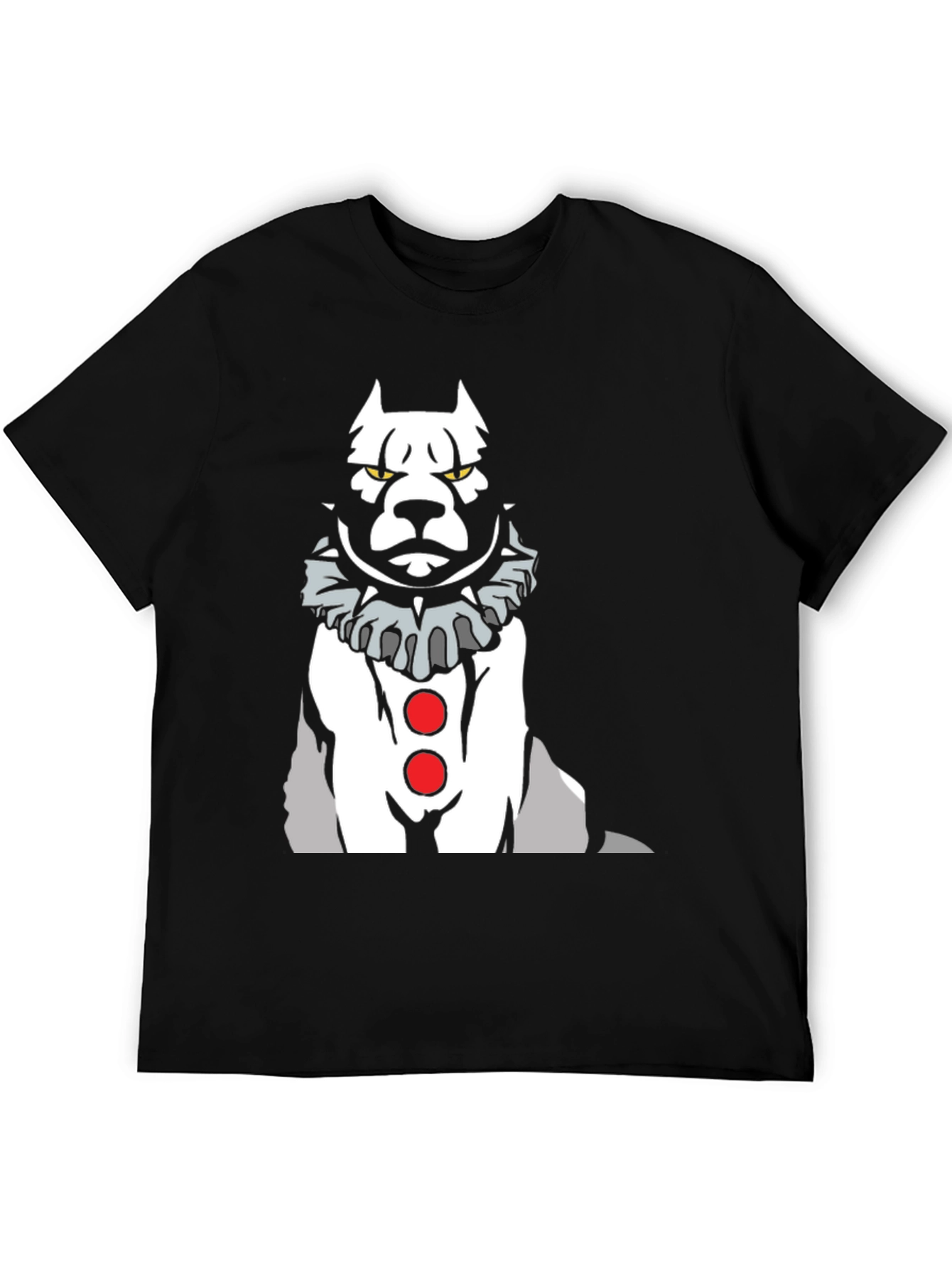 Clown Dog Graphic Tee - Mens Black T-Shirt