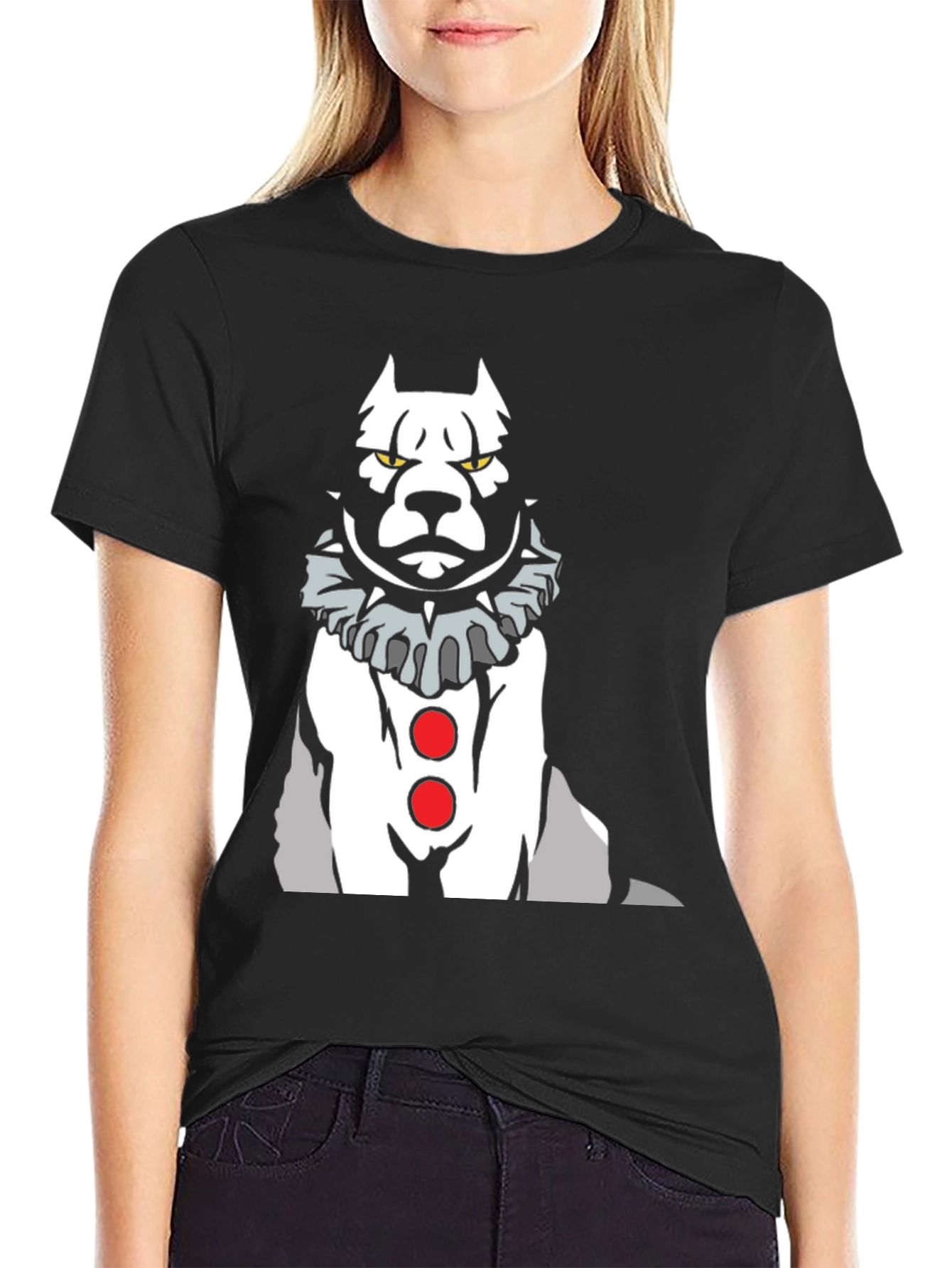 Clown Dog Graphic Tee - Mens Black T-Shirt