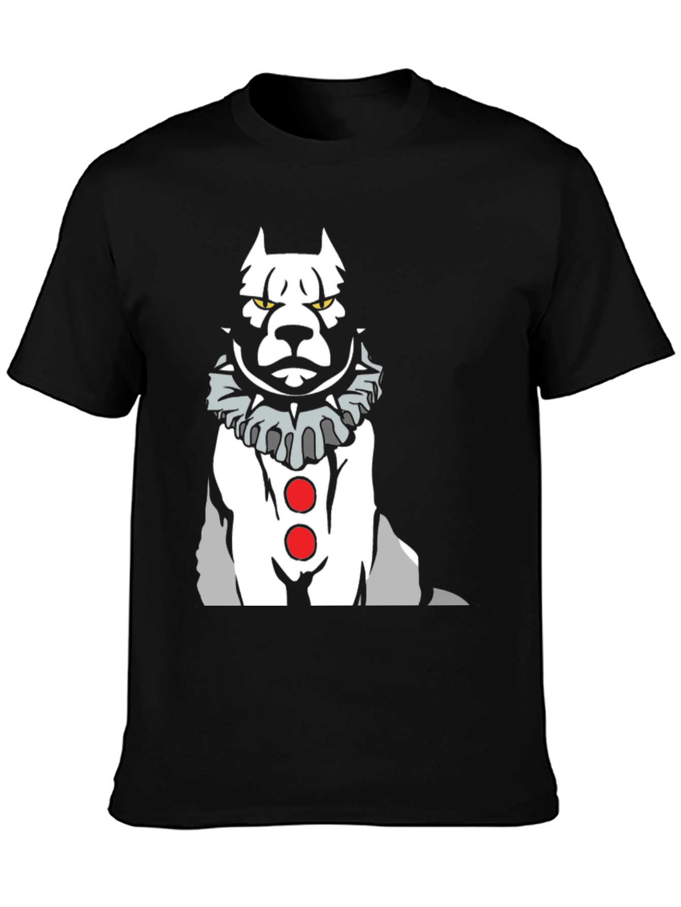 Clown Dog Graphic Tee - Mens Black T-Shirt