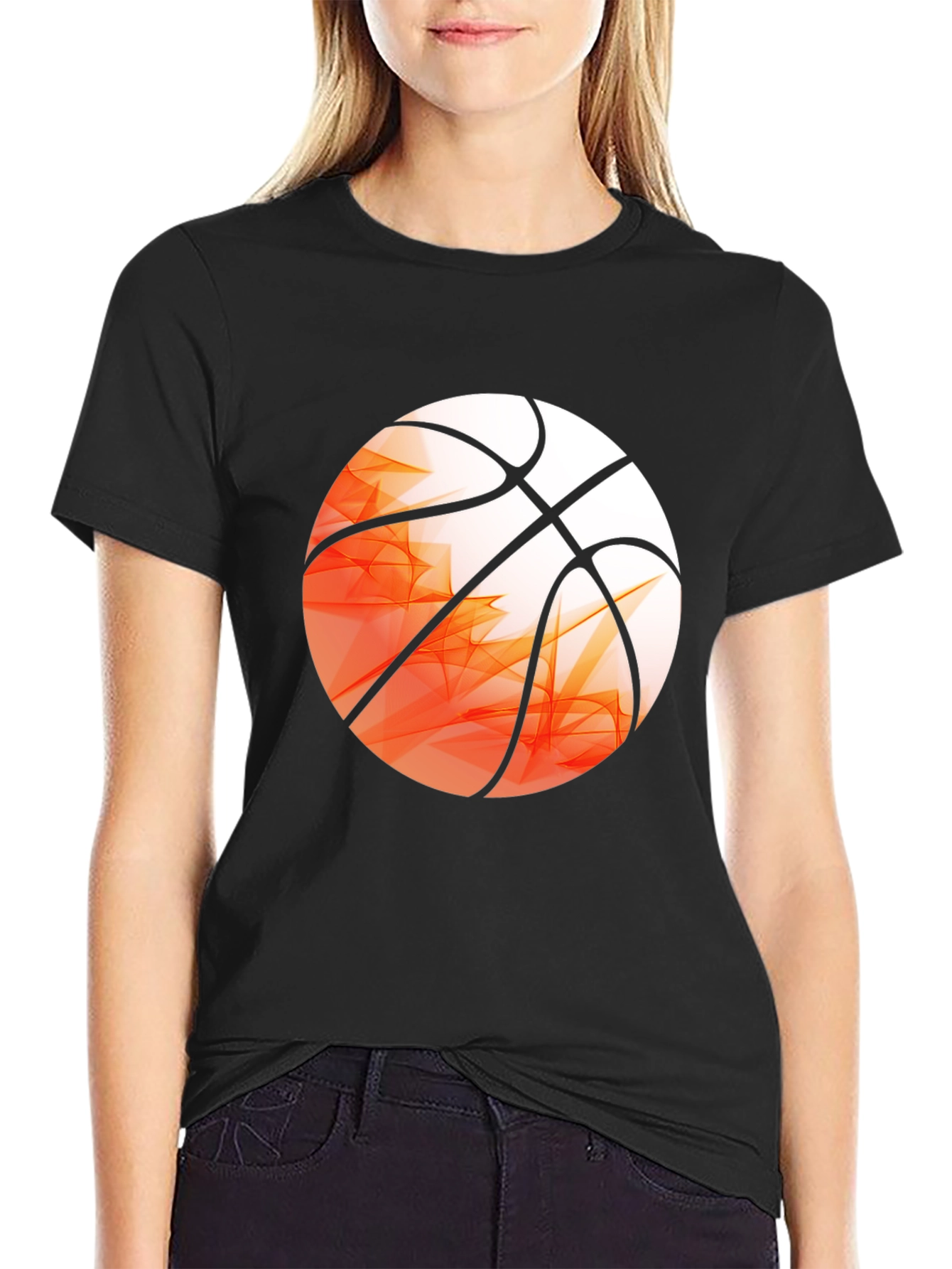 Basketball Graphic Print T-Shirt