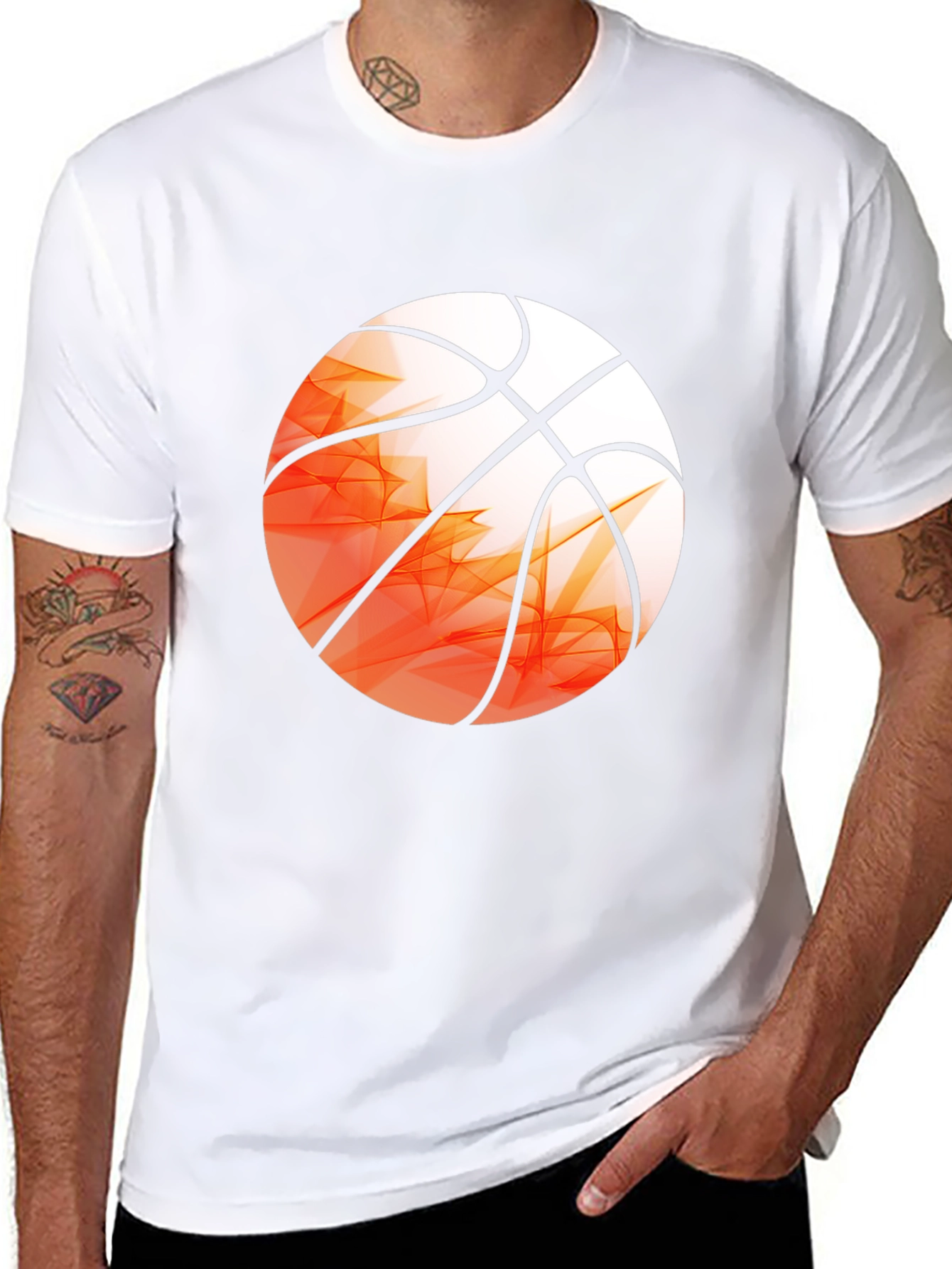 Basketball Graphic Print T-Shirt