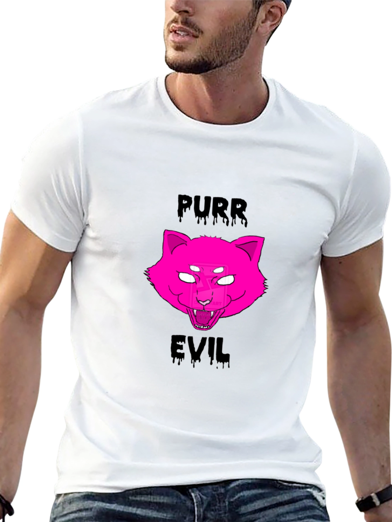 Purr Evil Black T-Shirt