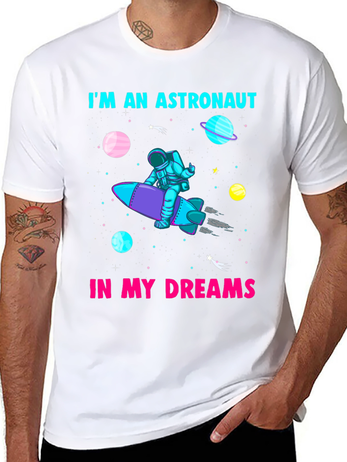 Astronaut In My Dreams Black T-Shirt