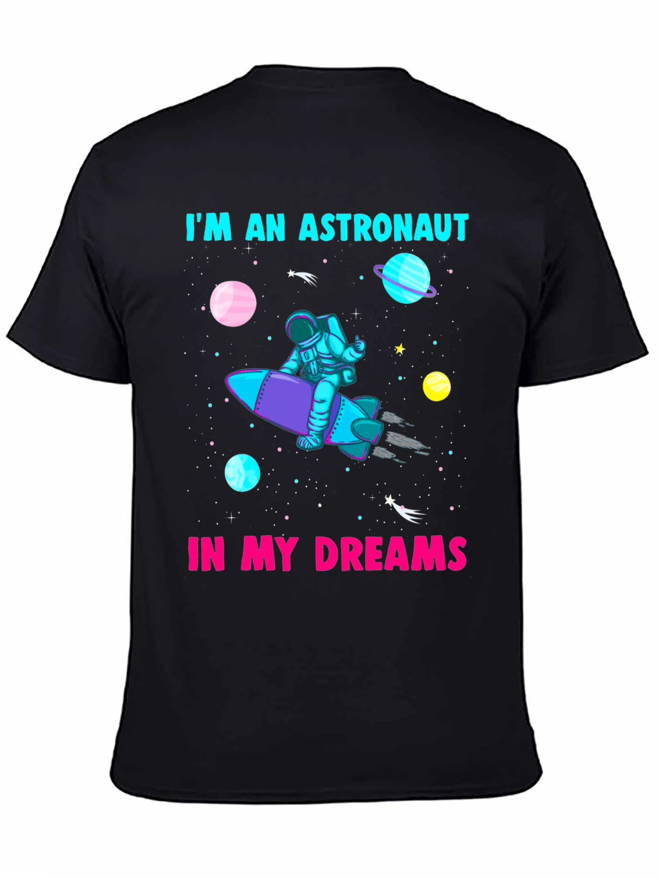 Astronaut In My Dreams Black T-Shirt