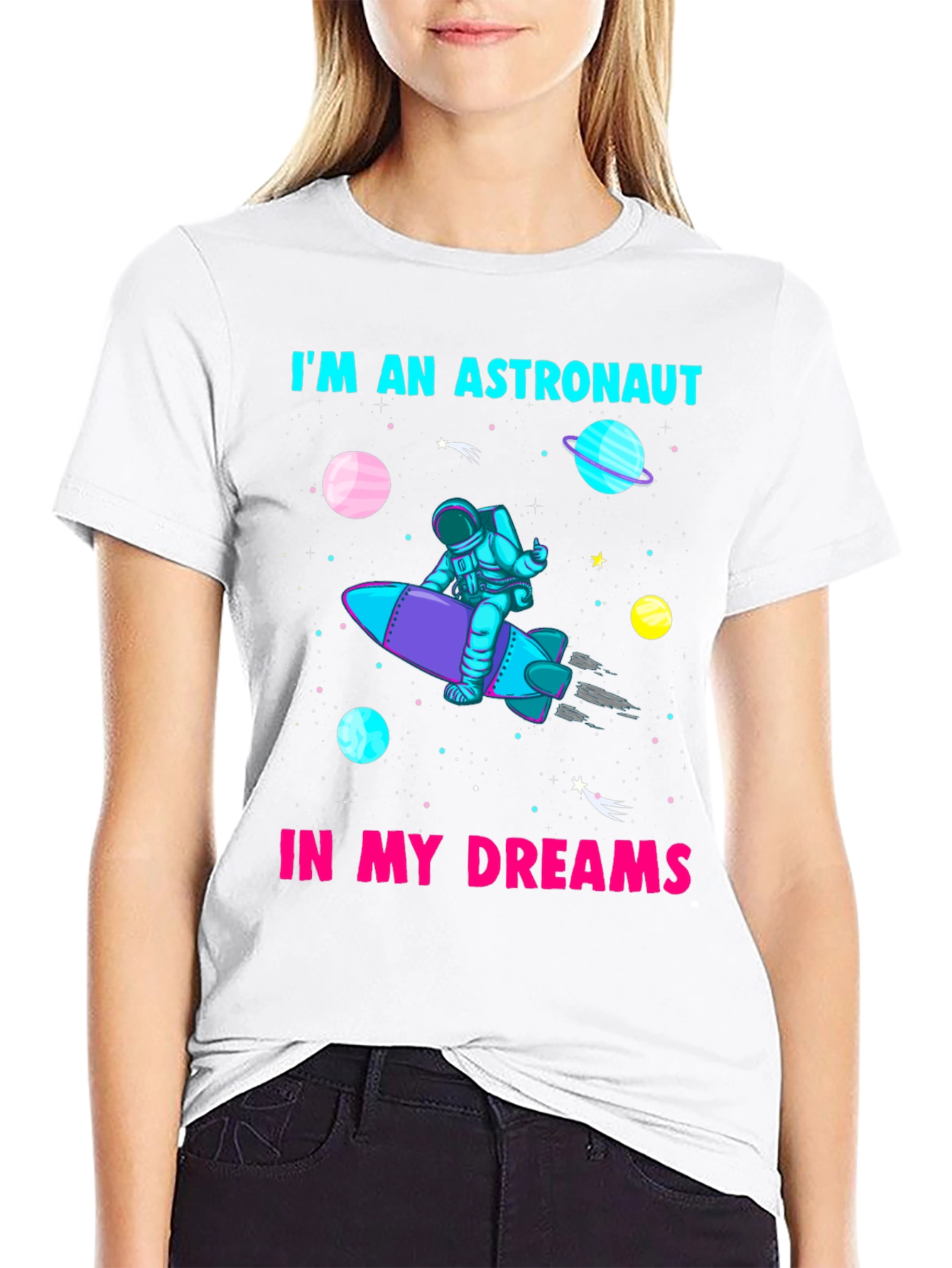 Astronaut In My Dreams Black T-Shirt