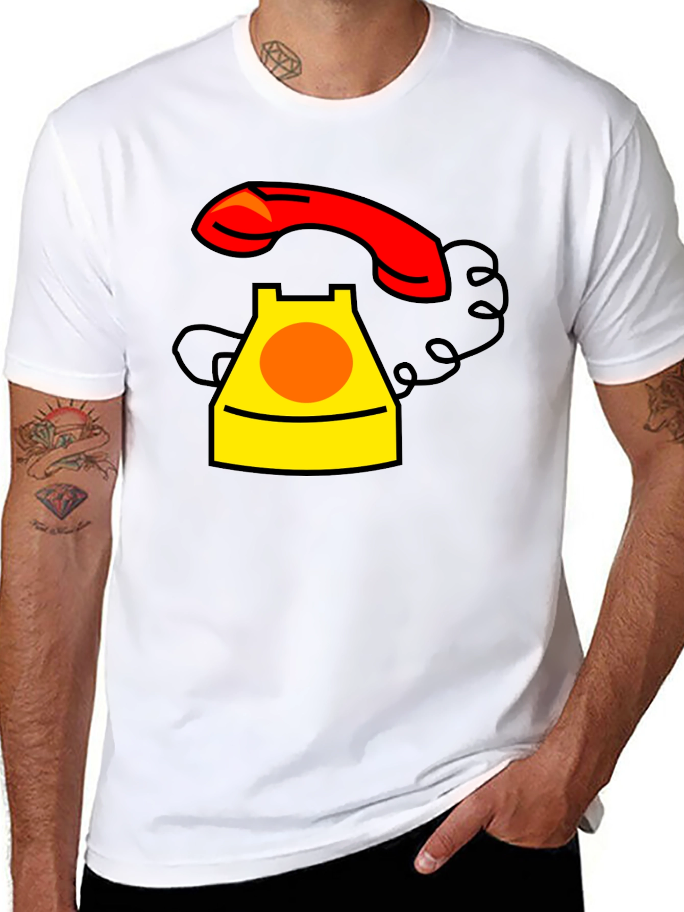 Retro Rotary Phone Graphic T-Shirt