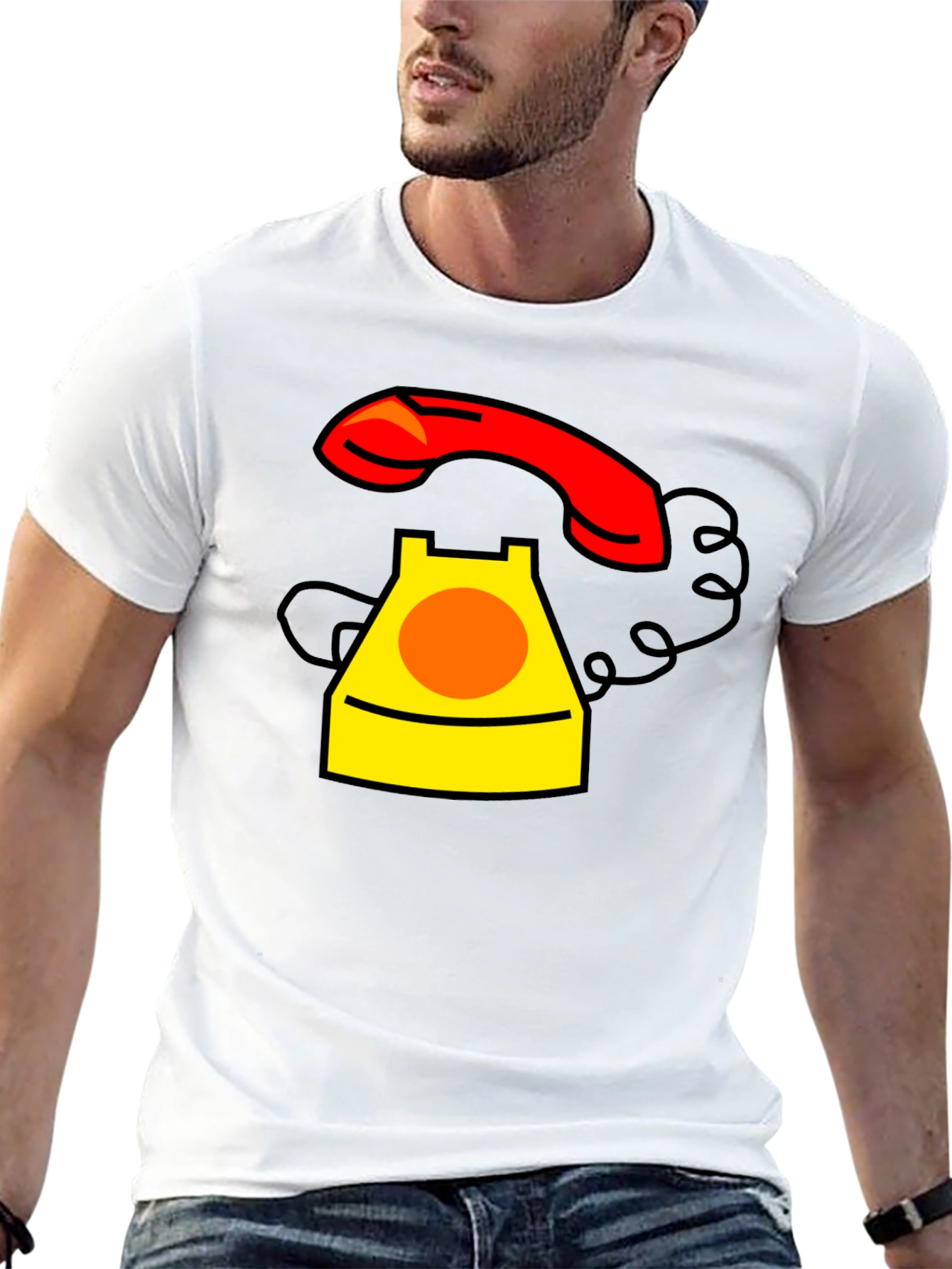 Retro Rotary Phone Graphic T-Shirt