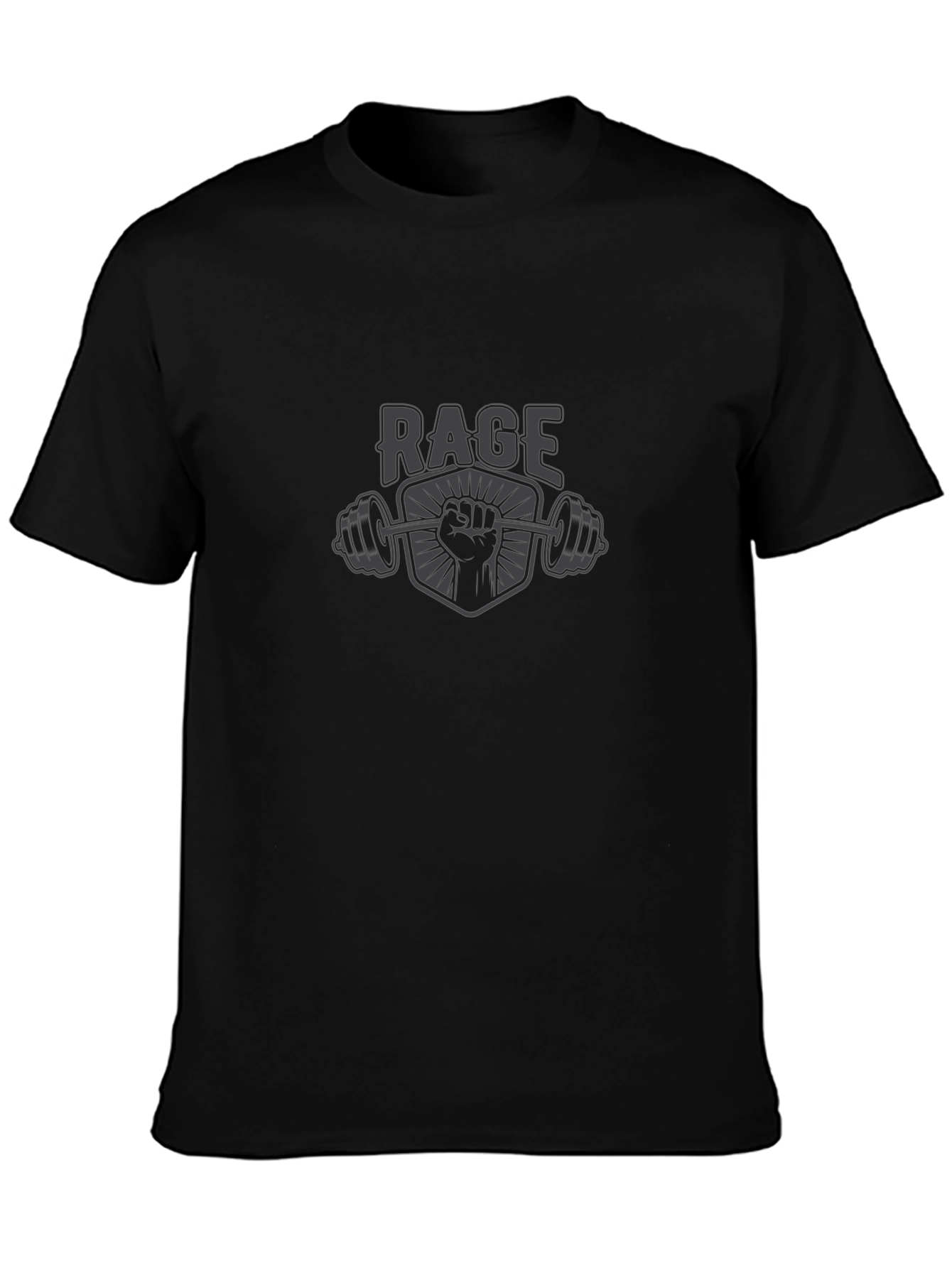 Rage Fitness Graphic T-Shirt - Black