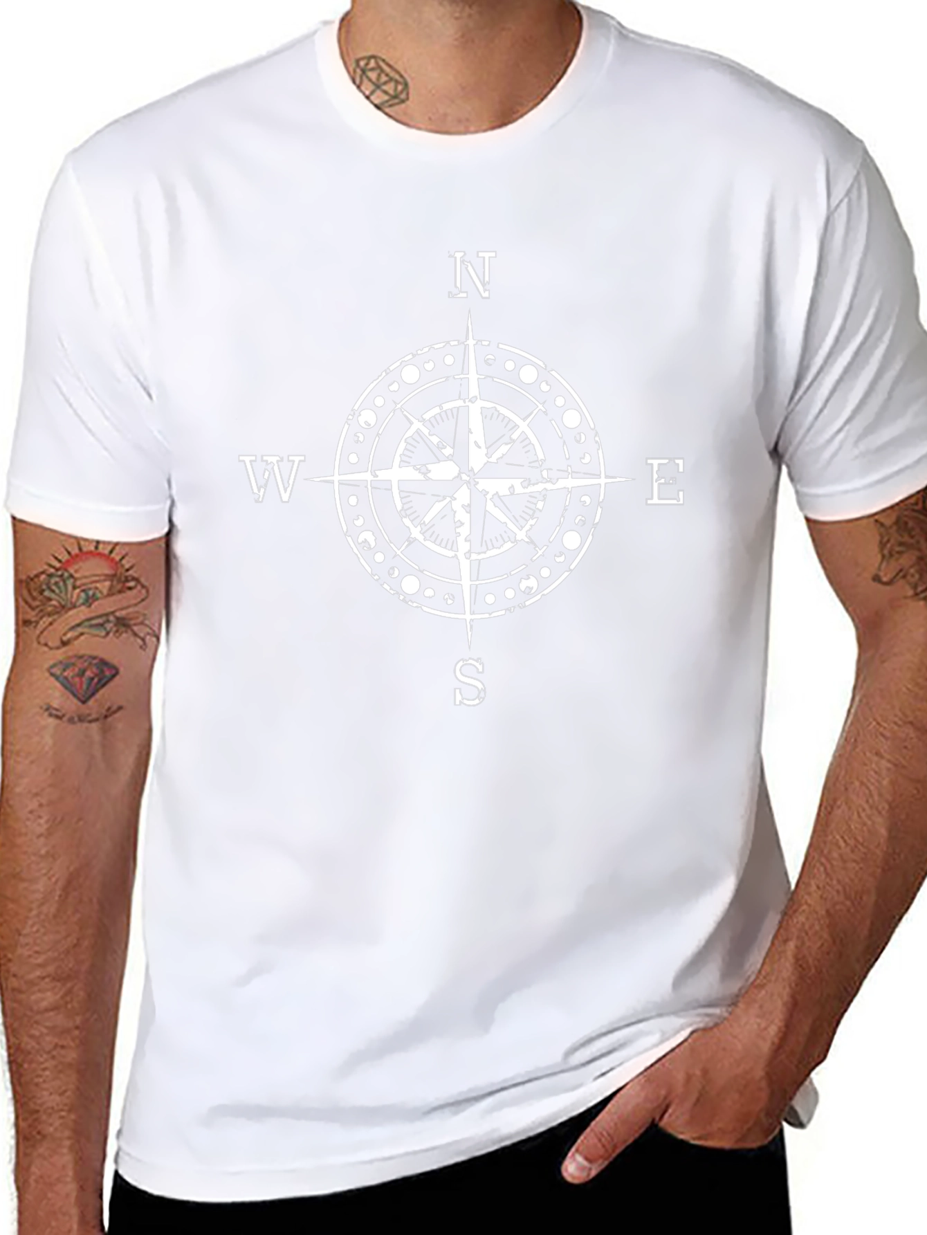 Compass Graphic Black T-Shirt