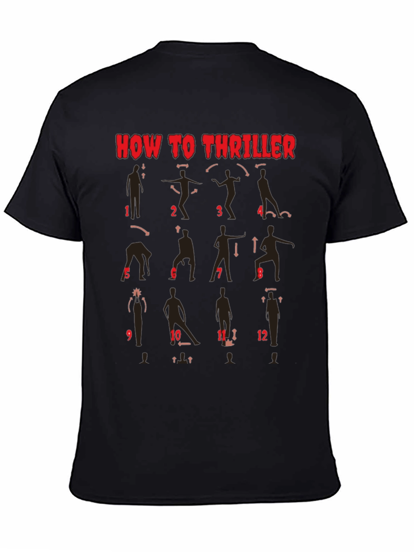 How to Thriller Dance Steps Graphic T-Shirt