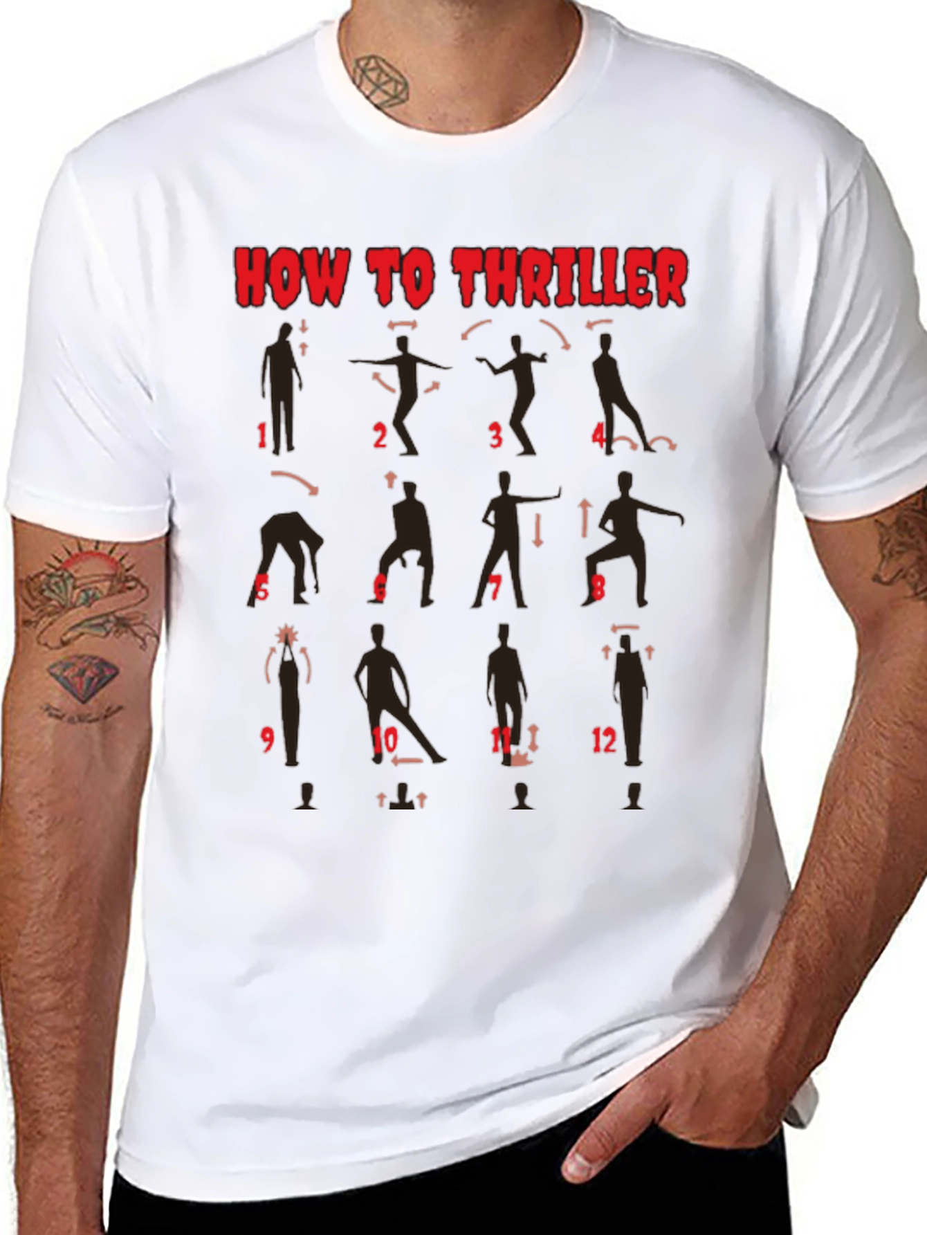 How to Thriller Dance Steps Graphic T-Shirt
