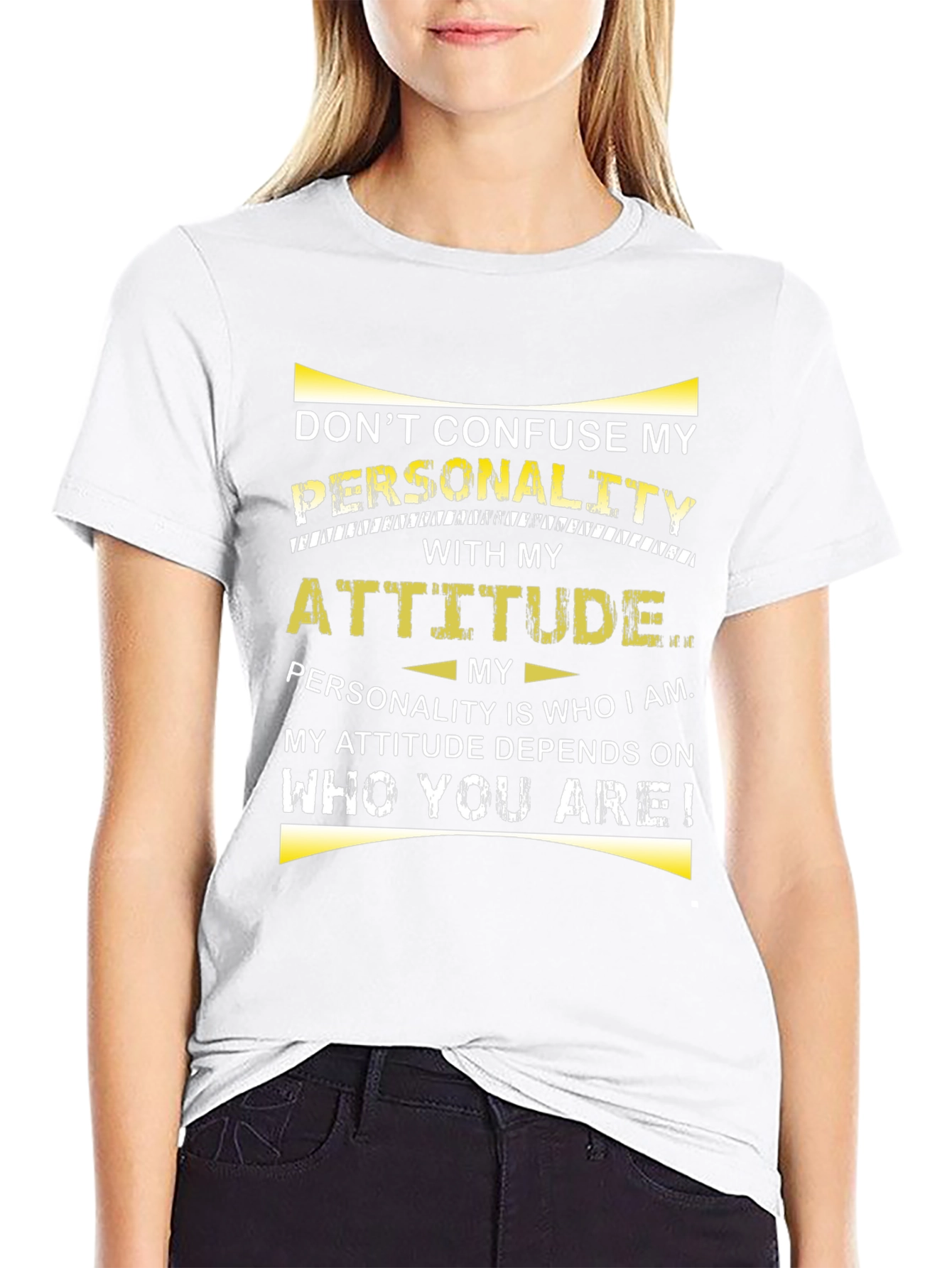 Dont Confuse My Personality Graphic T-Shirt