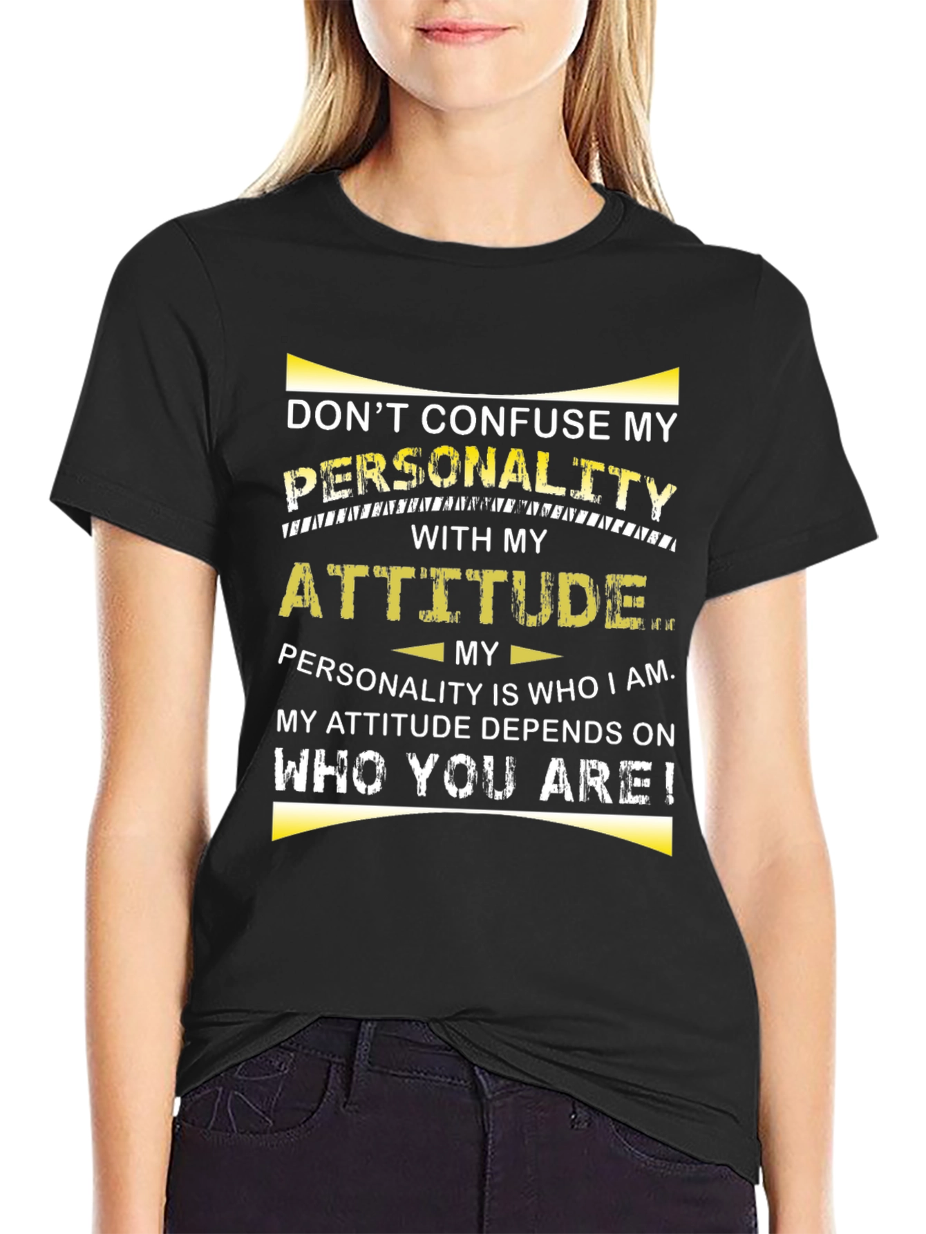 Dont Confuse My Personality Graphic T-Shirt