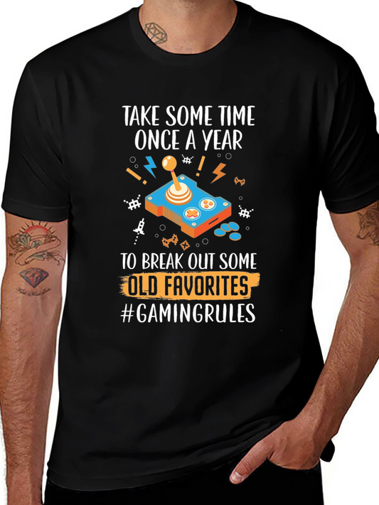 Retro Gaming T-Shirt - Take Some Time Once A Year