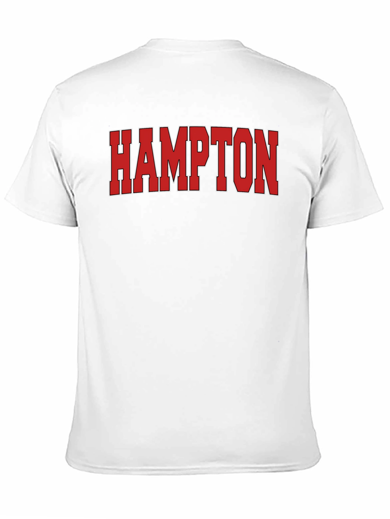 Hampton Red Graphic Print Black T-Shirt