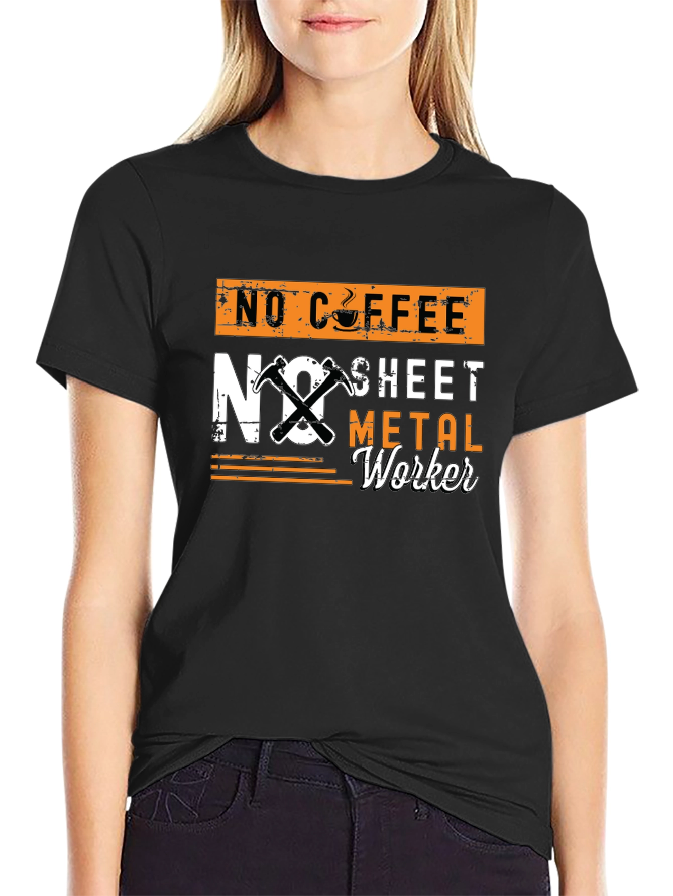 No Coffee No Sheet Metal Worker Graphic Tee