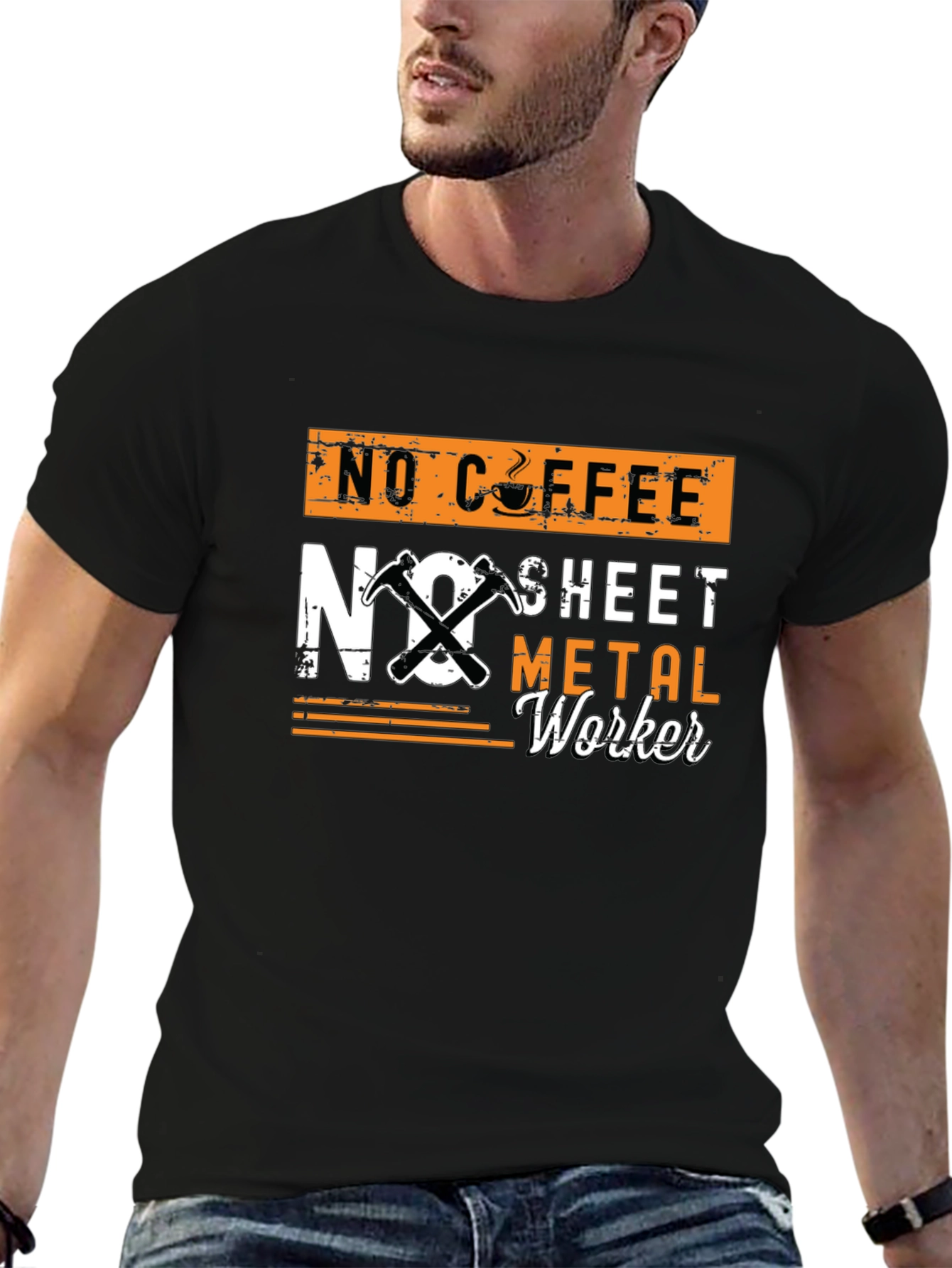 No Coffee No Sheet Metal Worker Graphic Tee