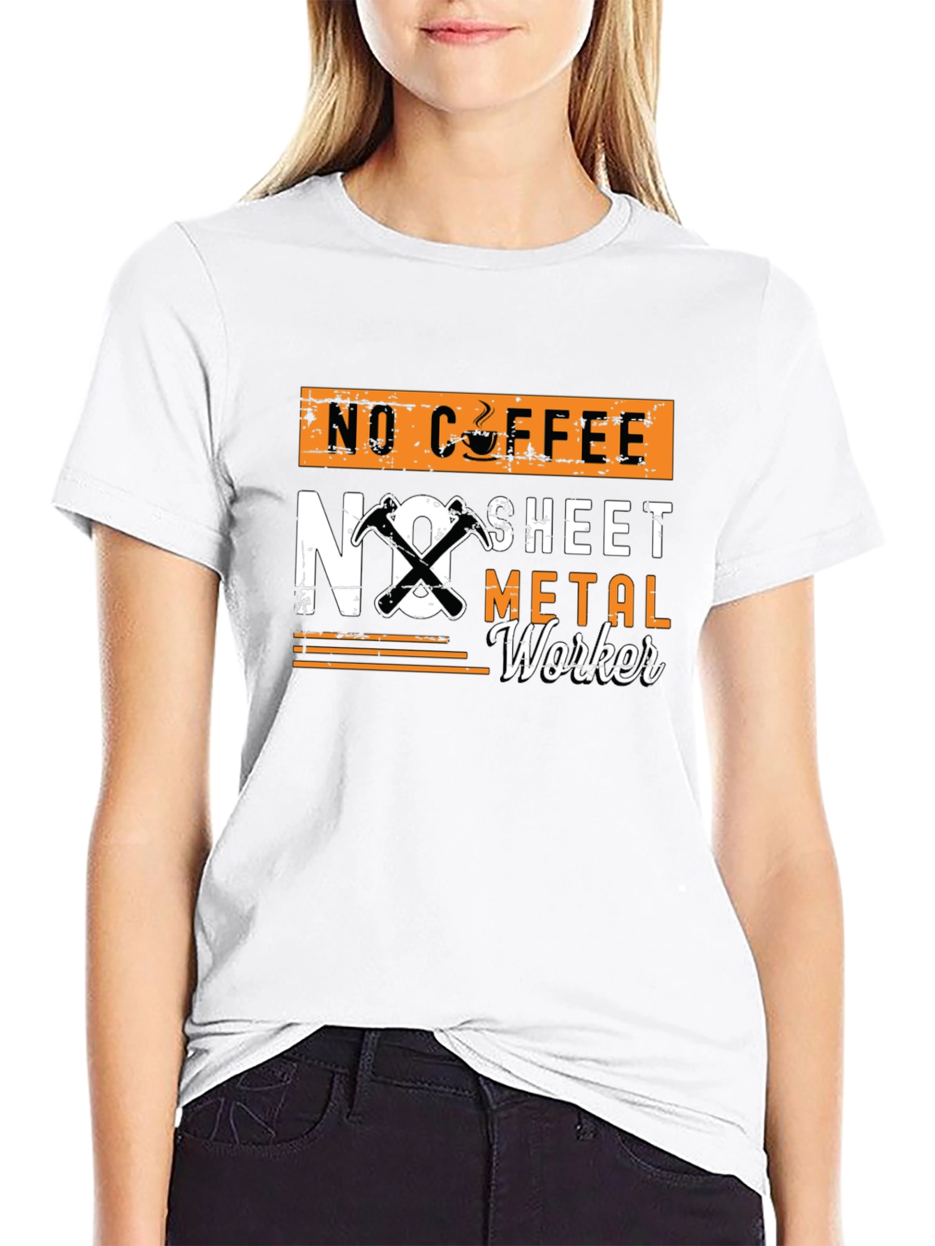 No Coffee No Sheet Metal Worker Graphic Tee