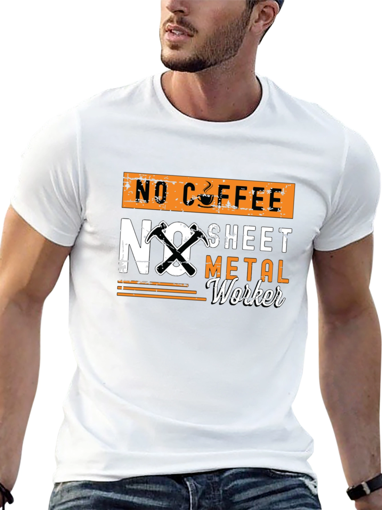 No Coffee No Sheet Metal Worker Graphic Tee