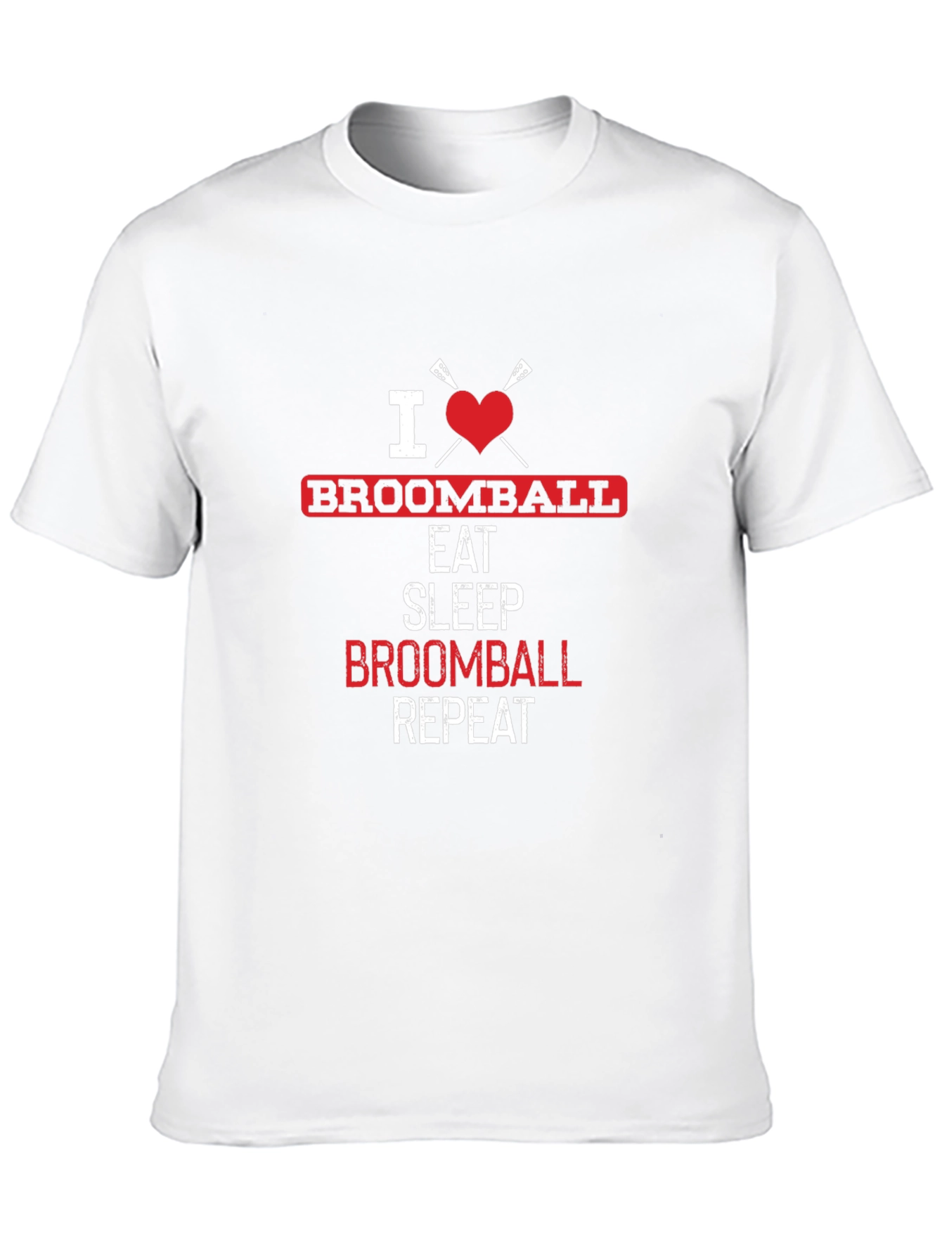 I Love Broomball Graphic T-Shirt