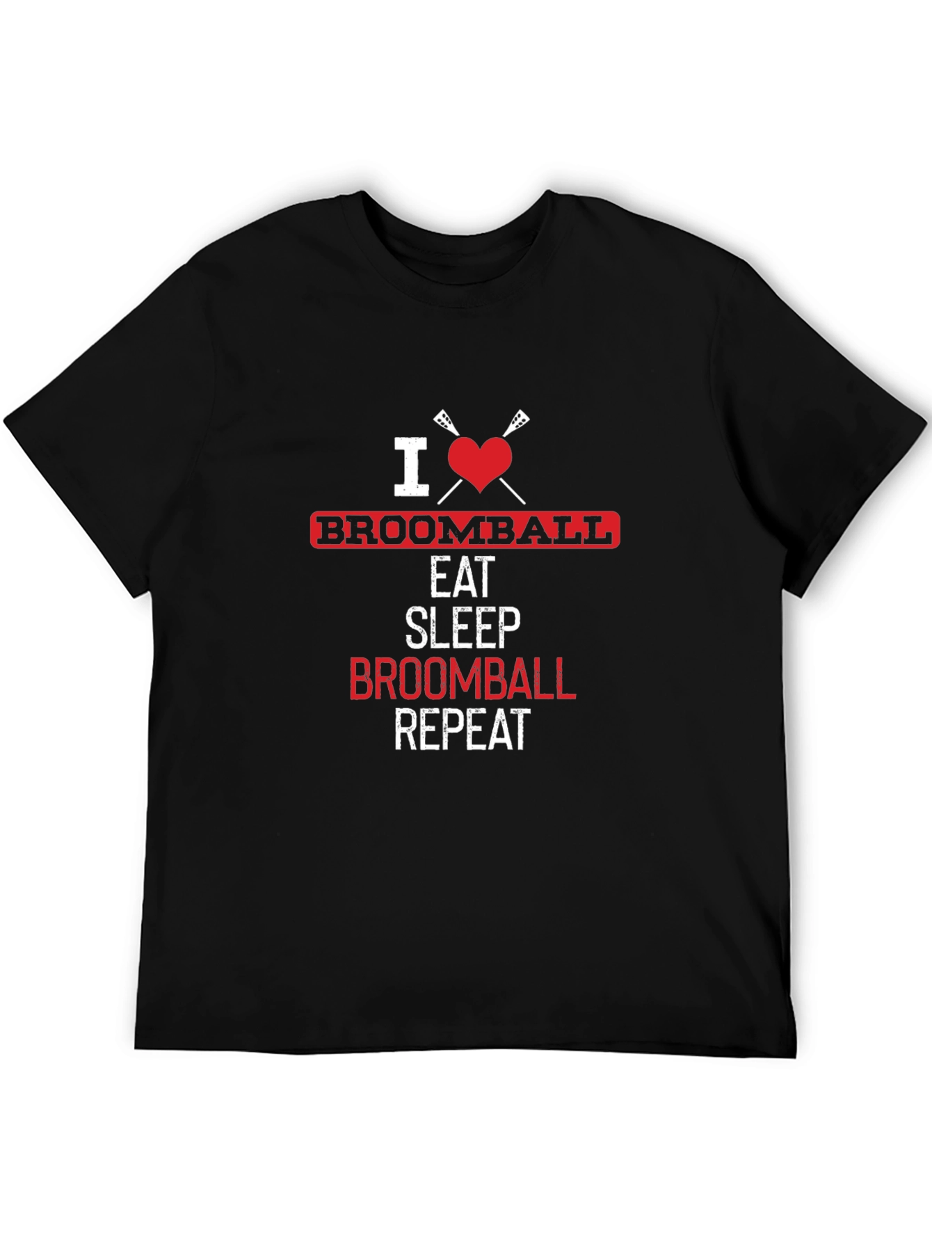 I Love Broomball Graphic T-Shirt