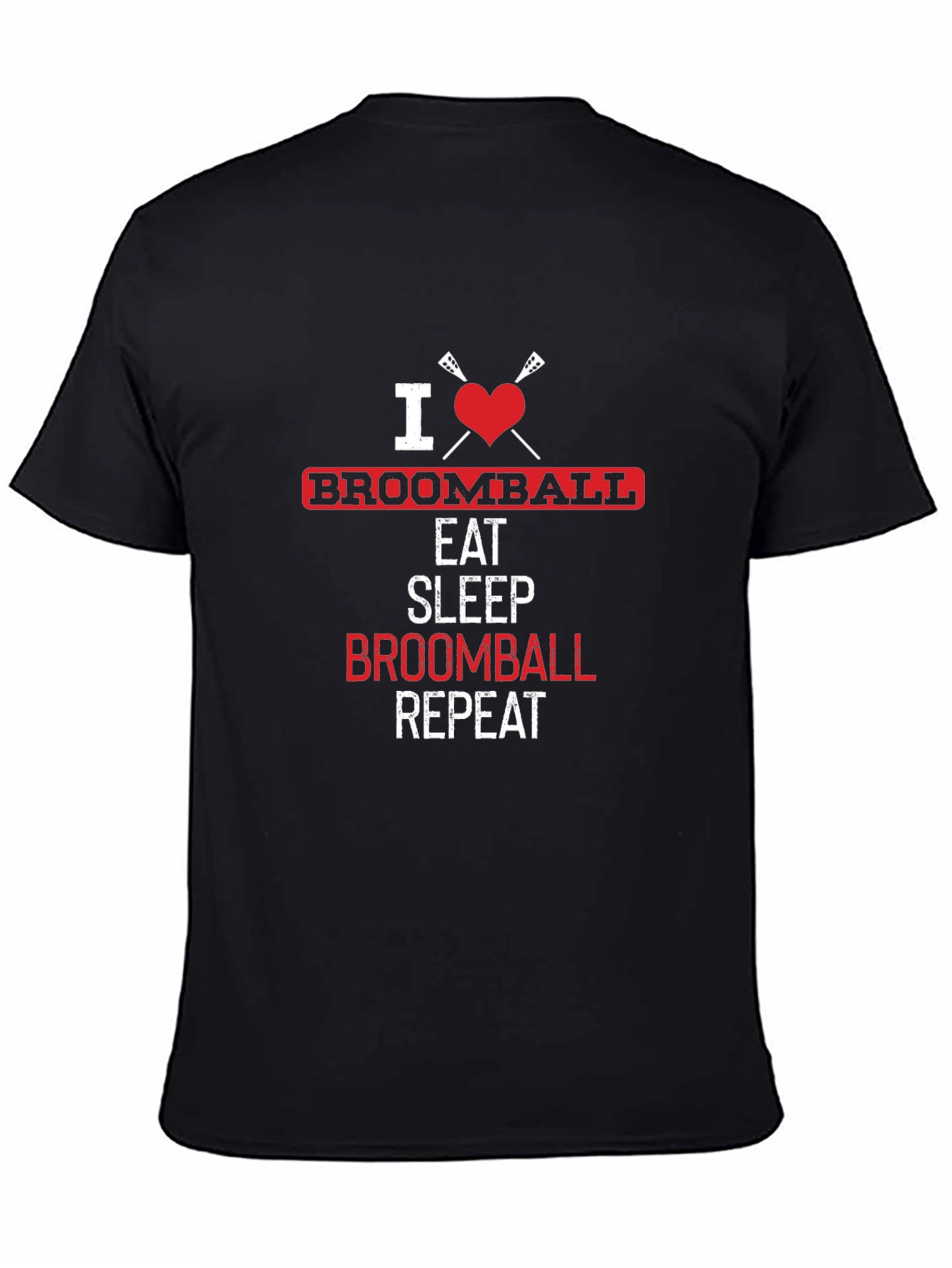 I Love Broomball Graphic T-Shirt