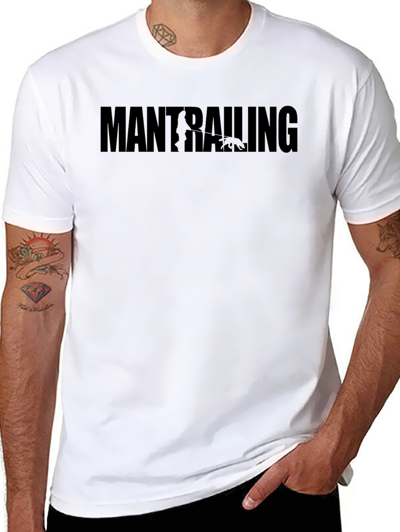 ManTrailing Graphic Tee - Black