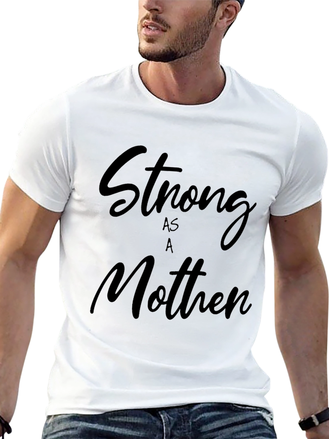 Strong As A Mother Black T-Shirt