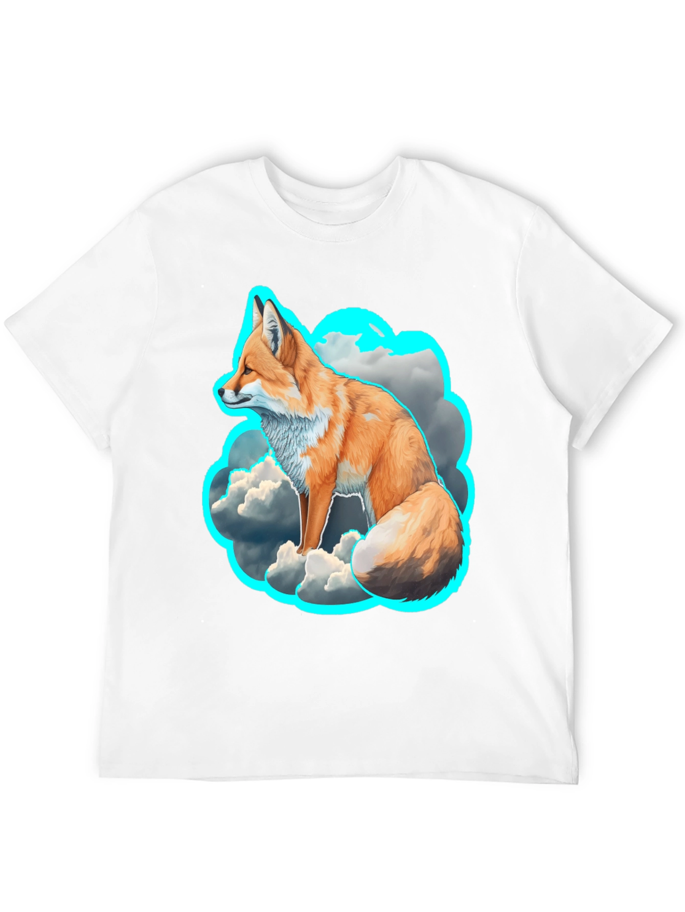 Fox in the Clouds Graphic Tee - Unique Design