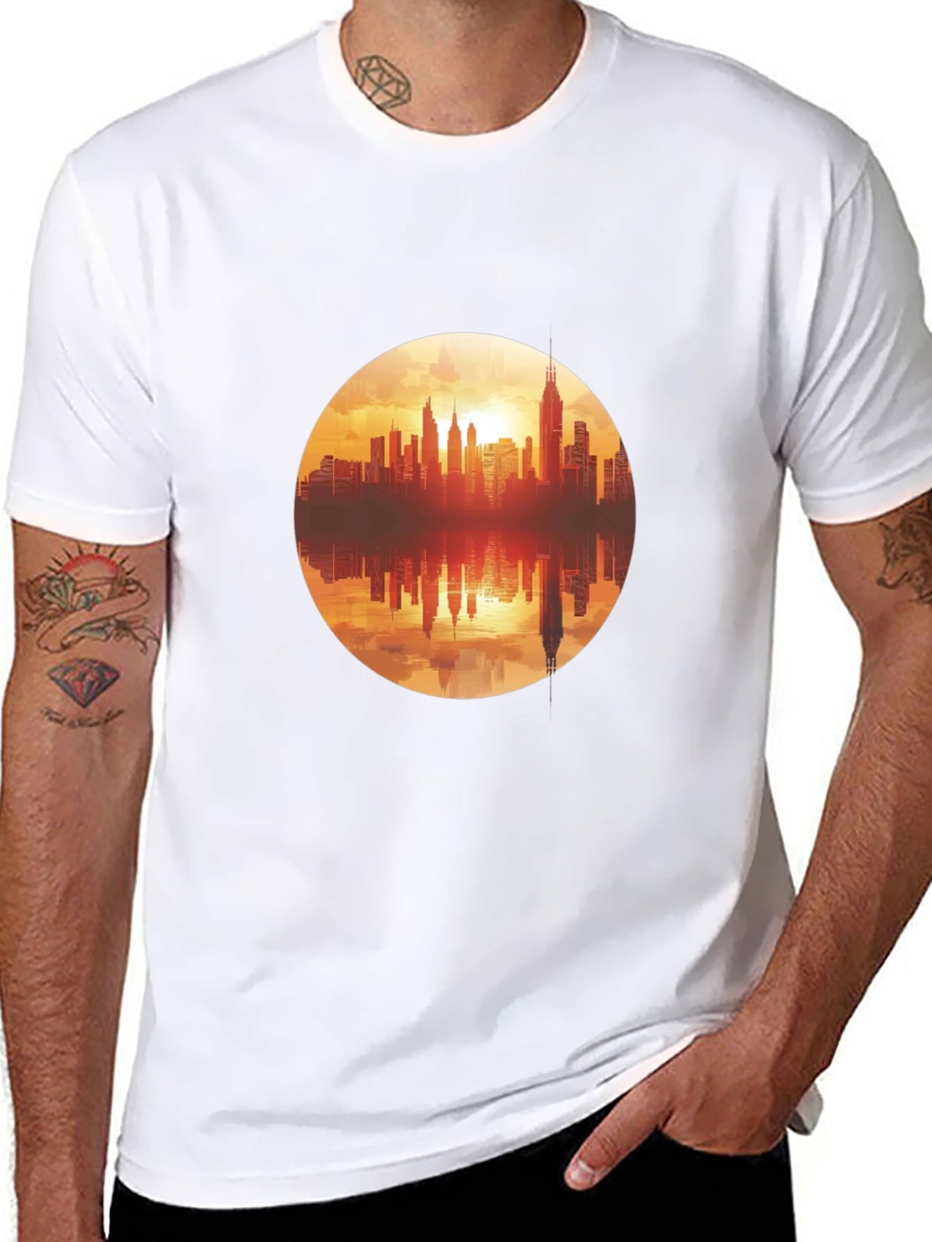 City Skyline Graphic T-Shirt