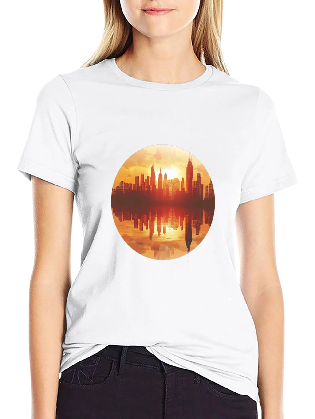 City Skyline Graphic T-Shirt