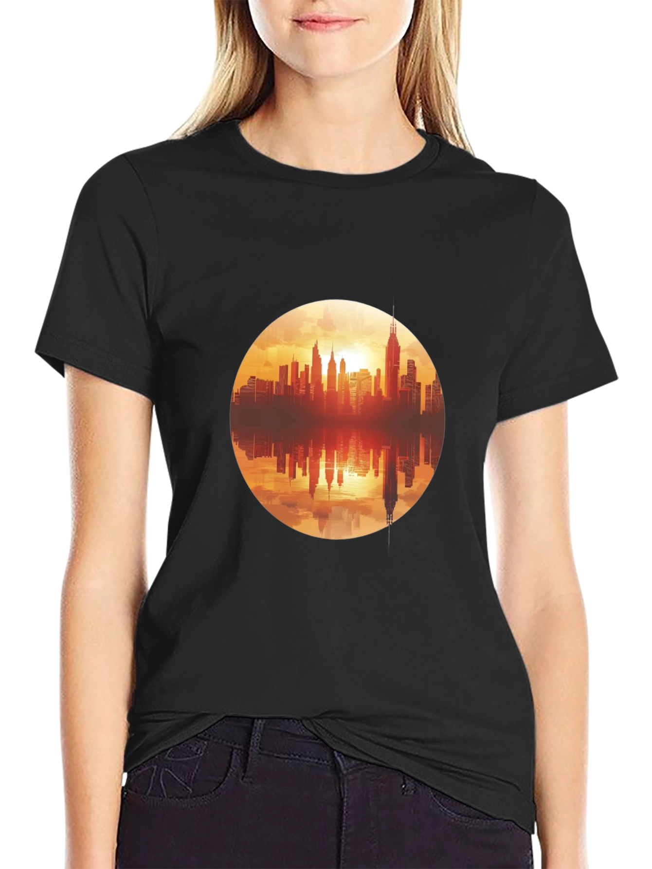 City Skyline Graphic T-Shirt