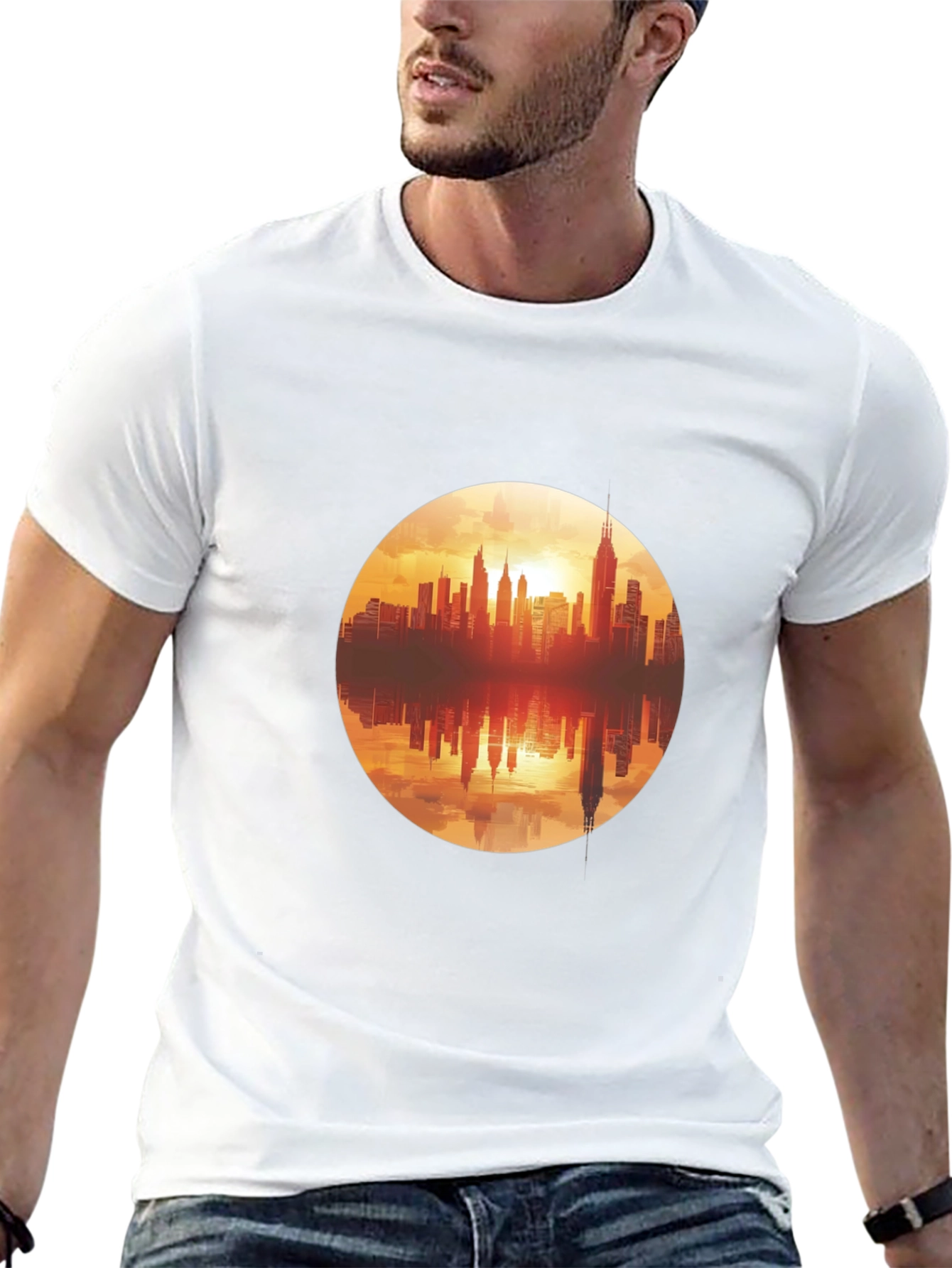 City Skyline Graphic T-Shirt