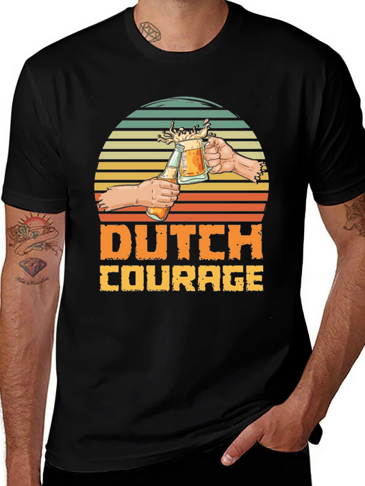 Dutch Courage Graphic Tee - Beer Toast Design