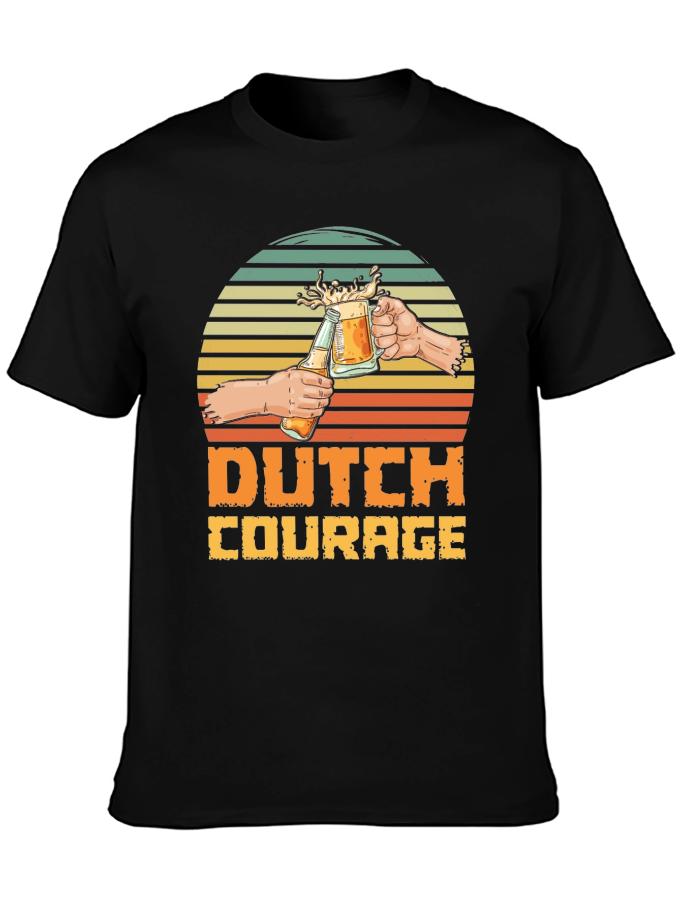 Dutch Courage Graphic Tee - Beer Toast Design